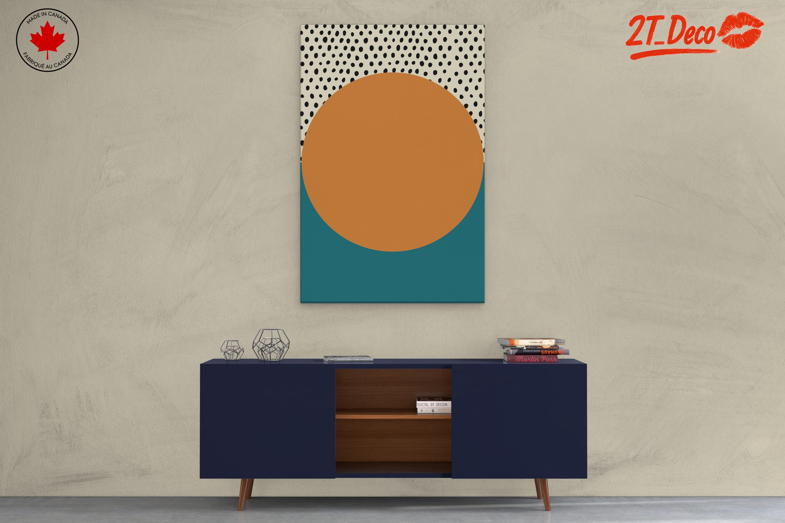 Geometric Abstract Art with Earthy Tones 6 - Image 3