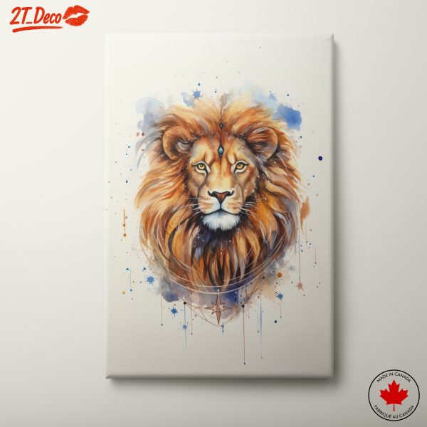 Majestic Lion Watercolor Art