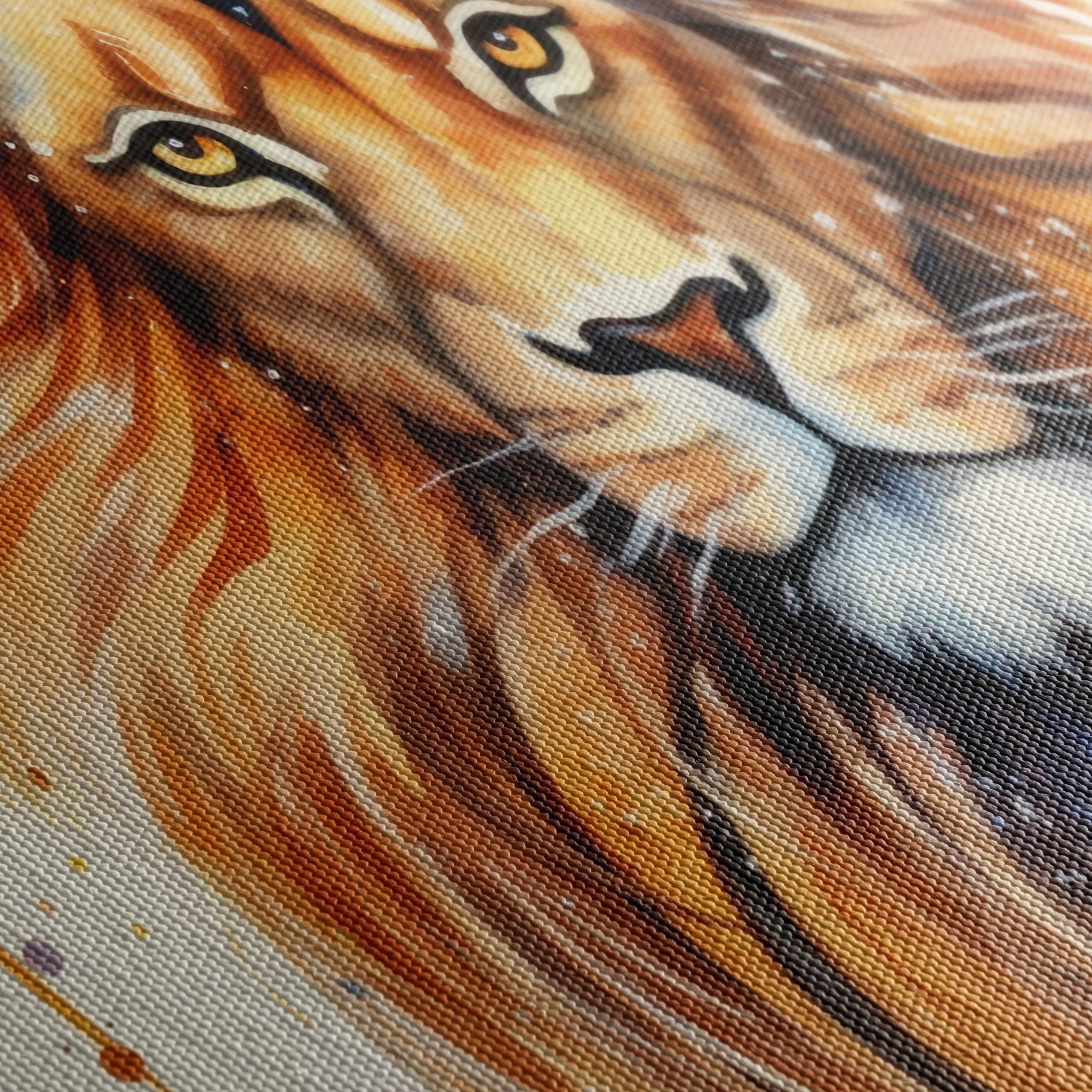 Majestic Lion Watercolor Art - Image 5
