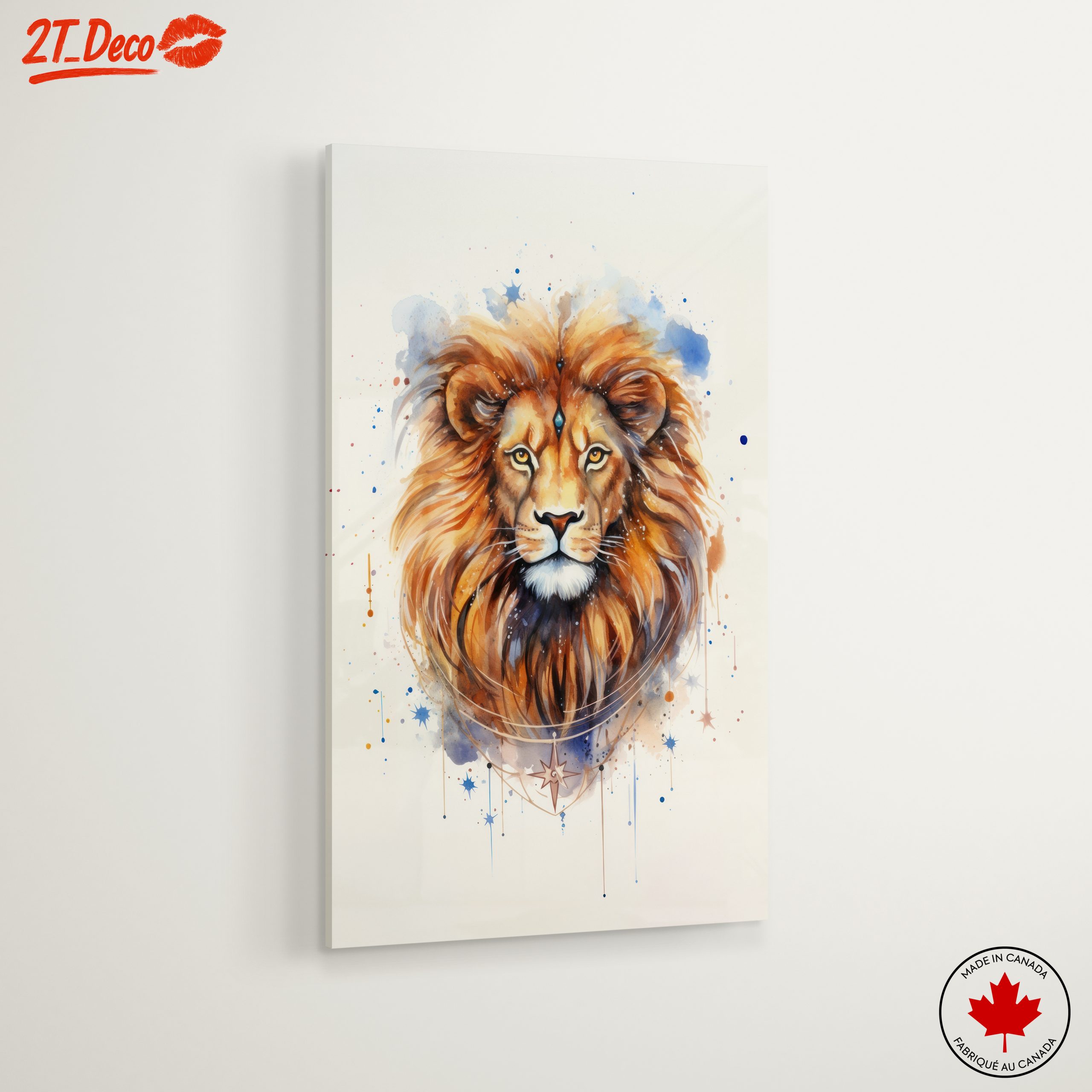 Majestic Lion Watercolor Art - Image 6