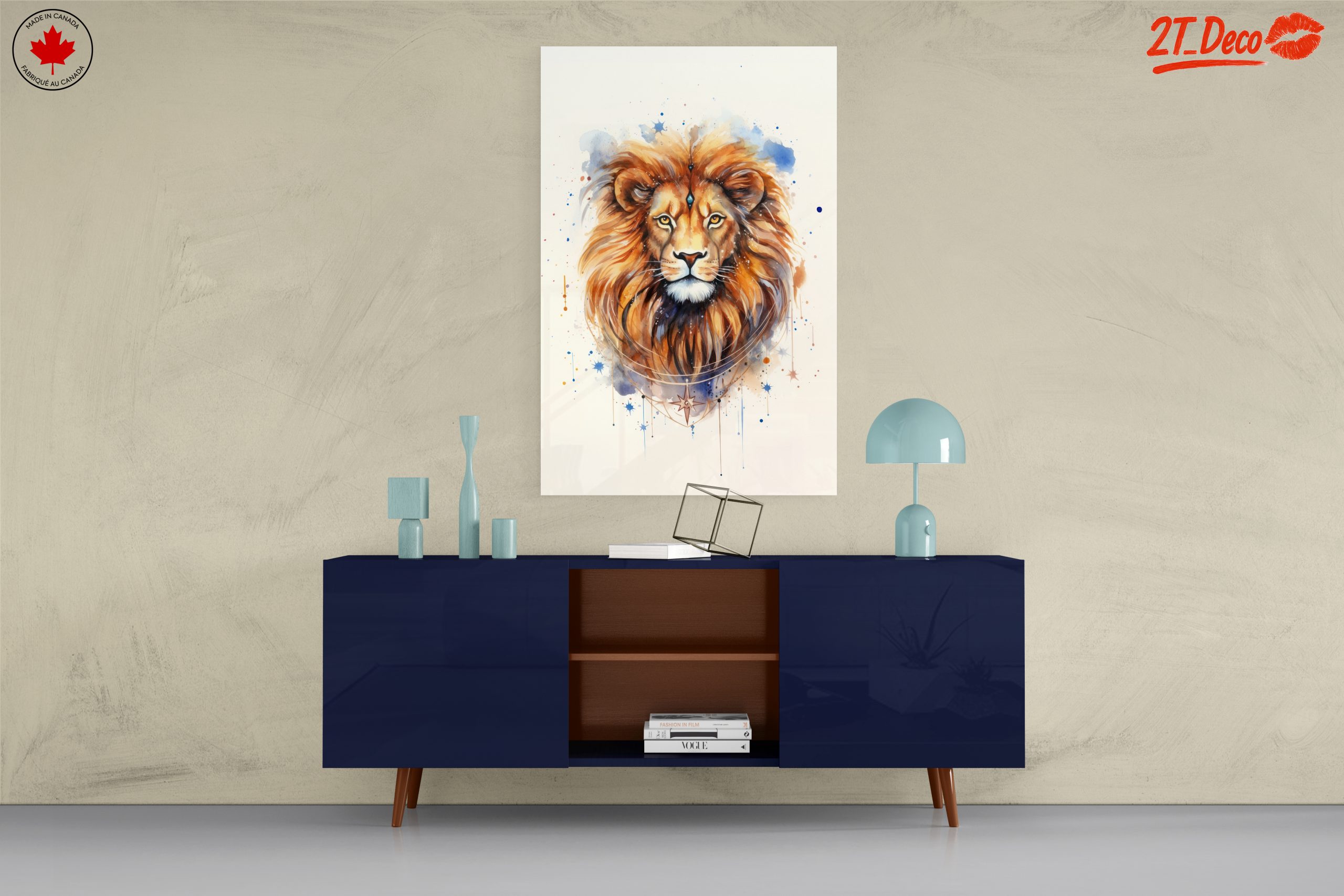 Majestic Lion Watercolor Art - Image 8