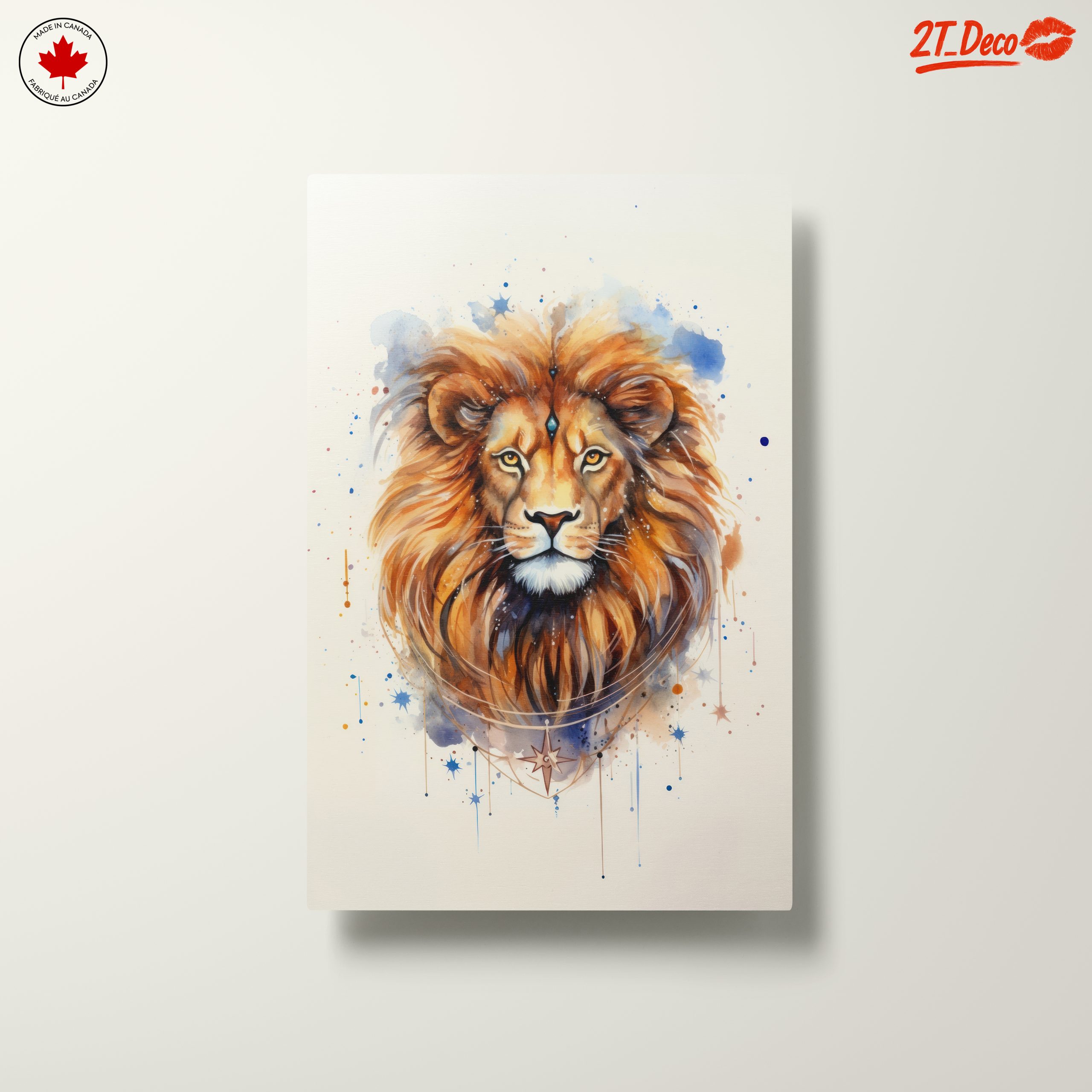 Majestic Lion Watercolor Art - Image 10