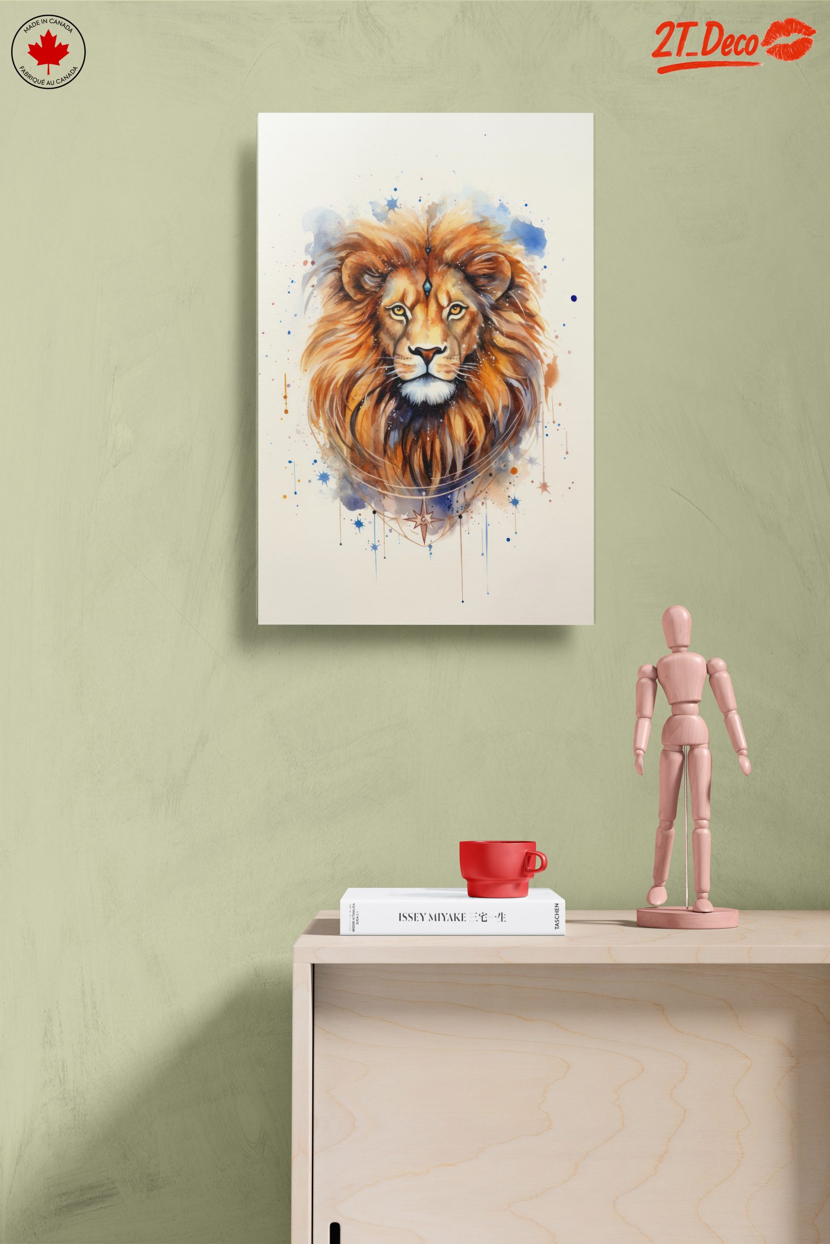 Majestic Lion Watercolor Art - Image 14