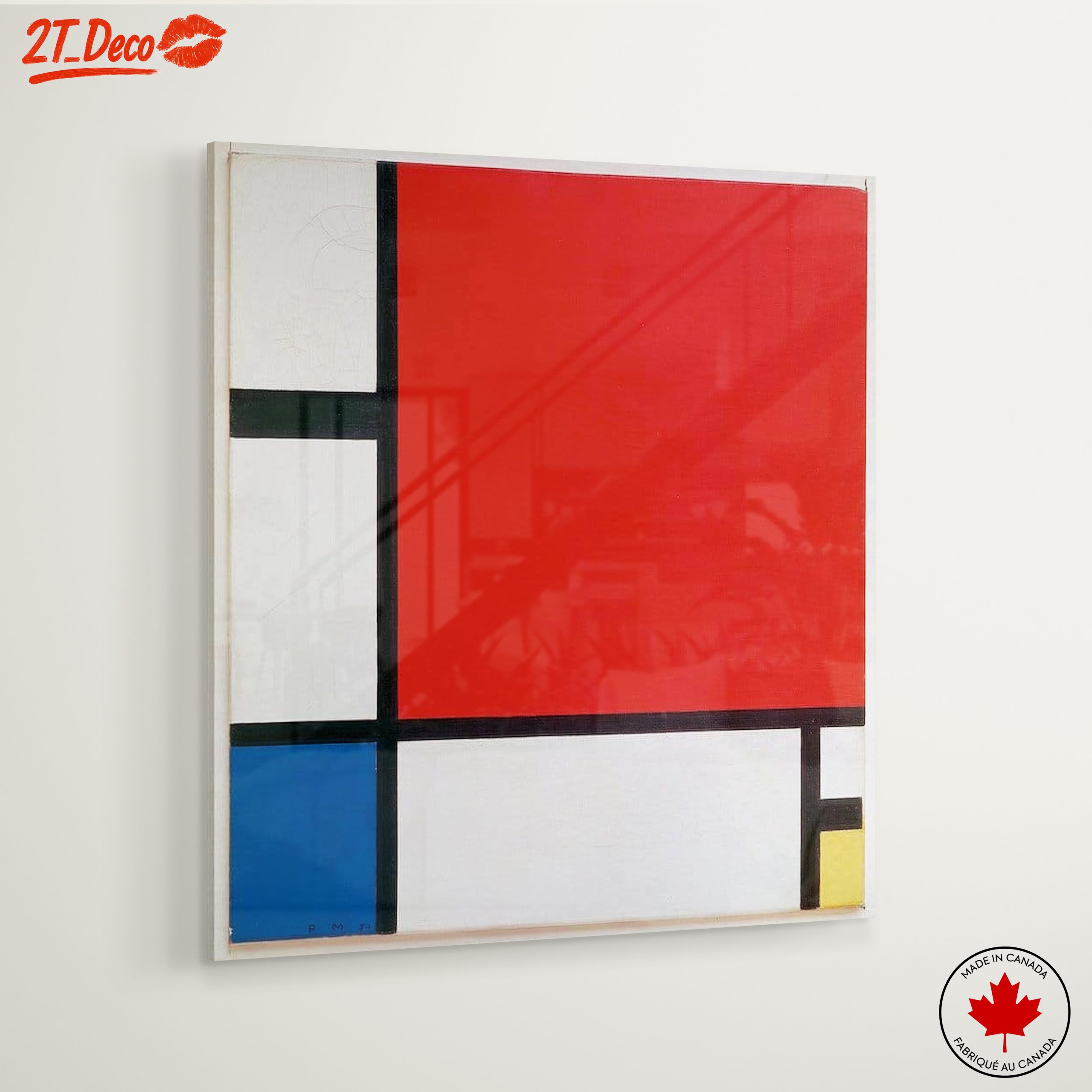 Geometric Red Abstract Composition - Image 6