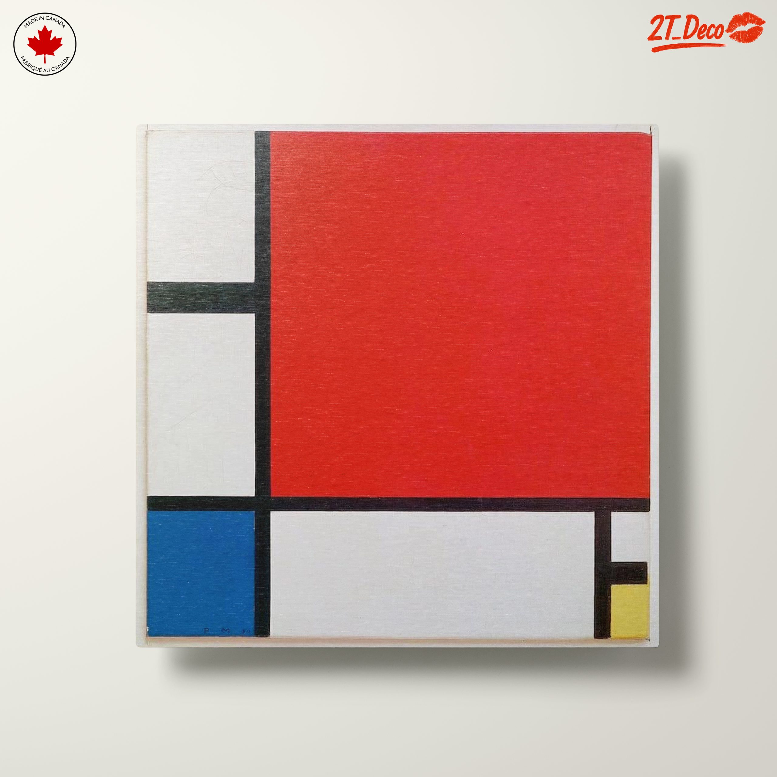 Geometric Red Abstract Composition - Image 10