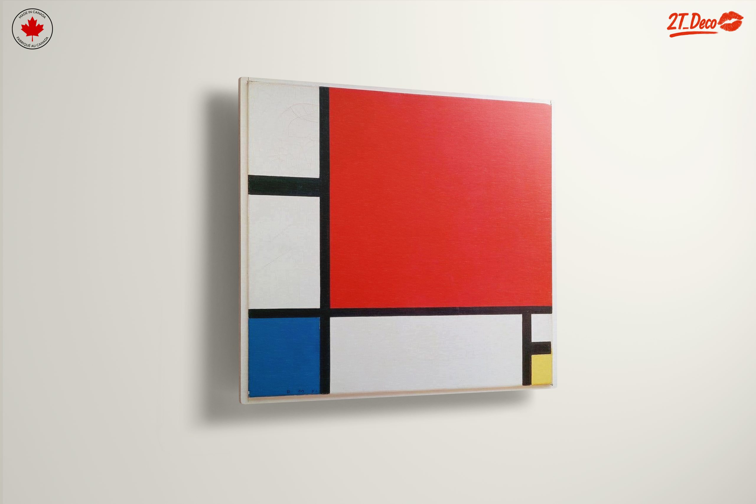 Geometric Red Abstract Composition - Image 13