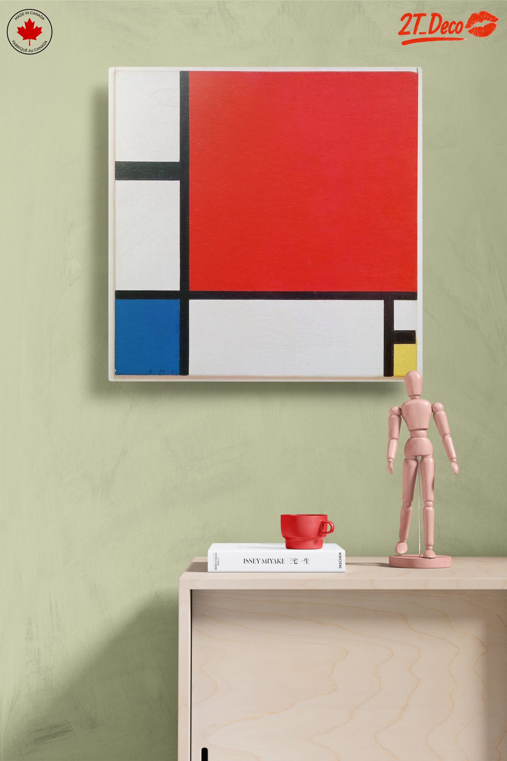 Geometric Red Abstract Composition - Image 14