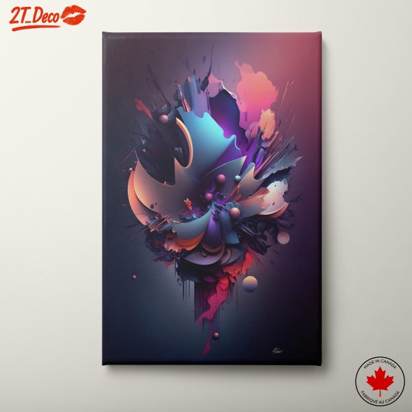 Vibrant Dynamic Abstract Art Composition