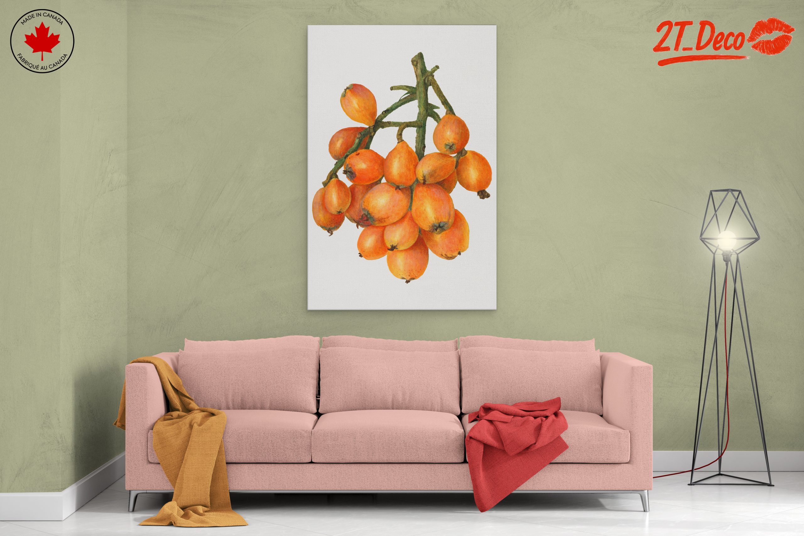 Detailed Botanical Illustration of Loquats - Image 2