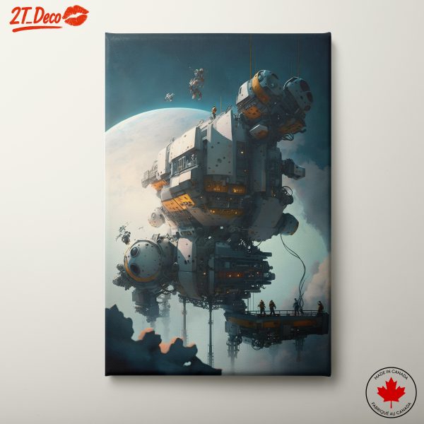 Futuristic Space Exploration Scene