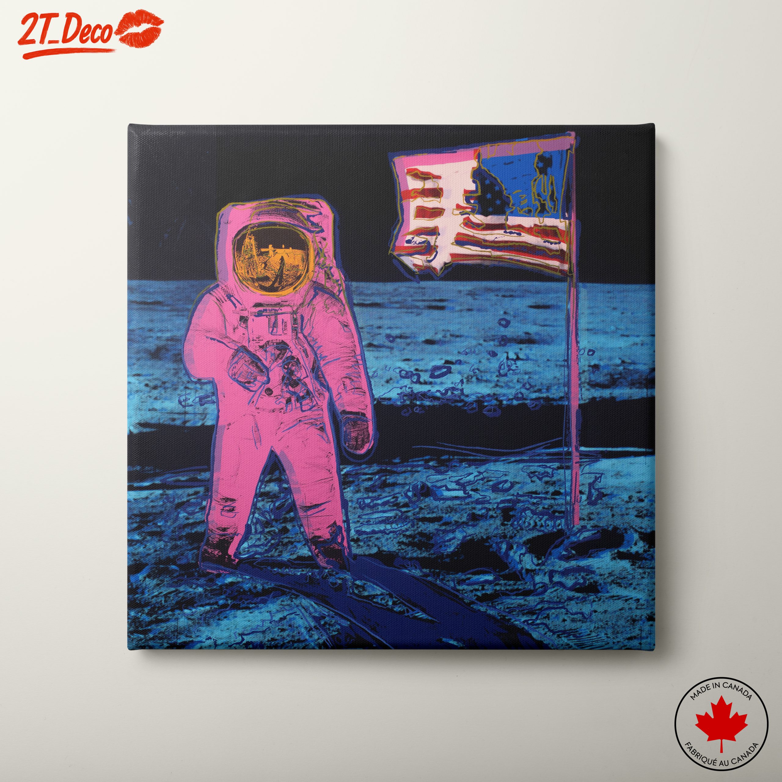 Stylized Astronaut in Vibrant Colors