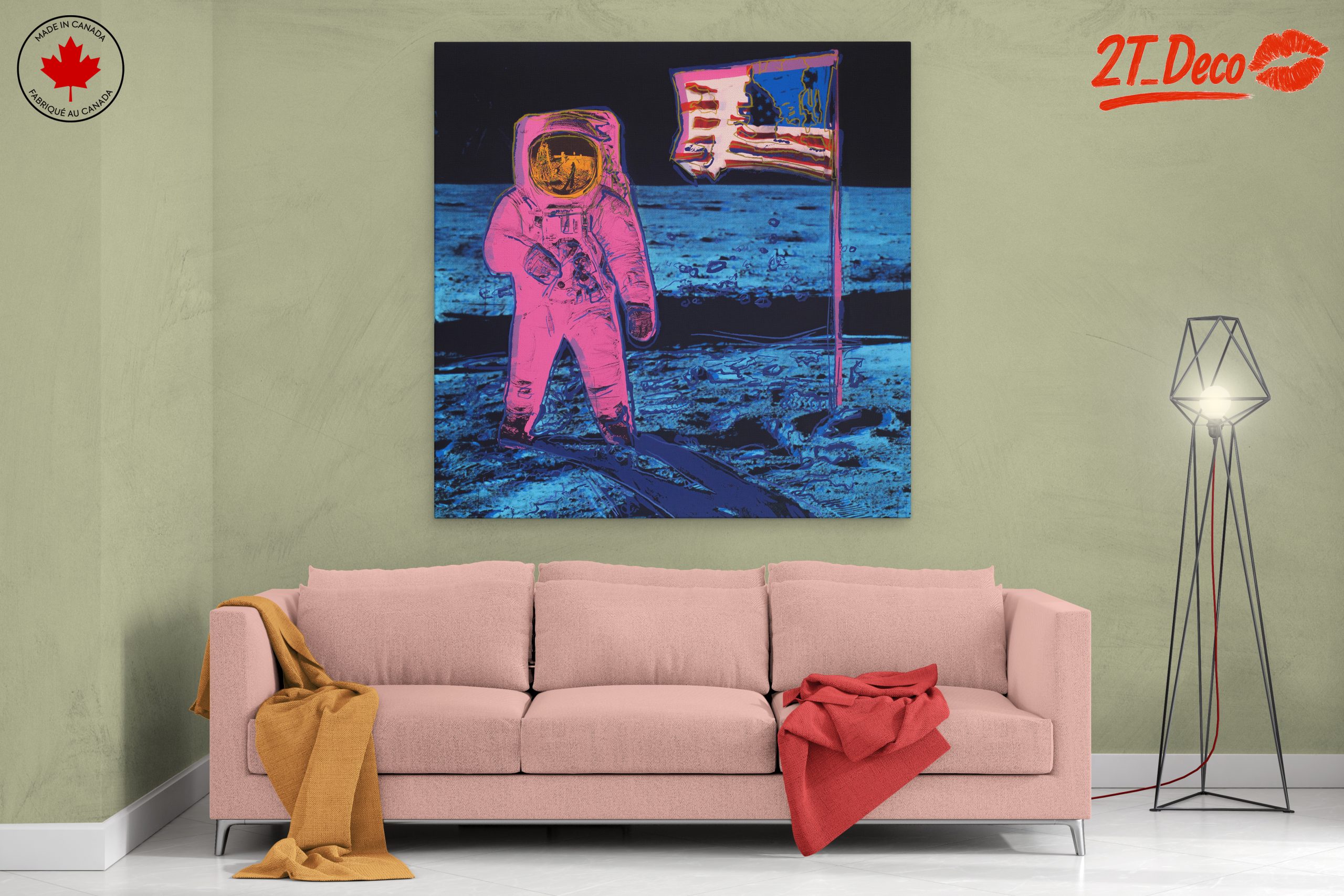 Stylized Astronaut in Vibrant Colors - Image 2