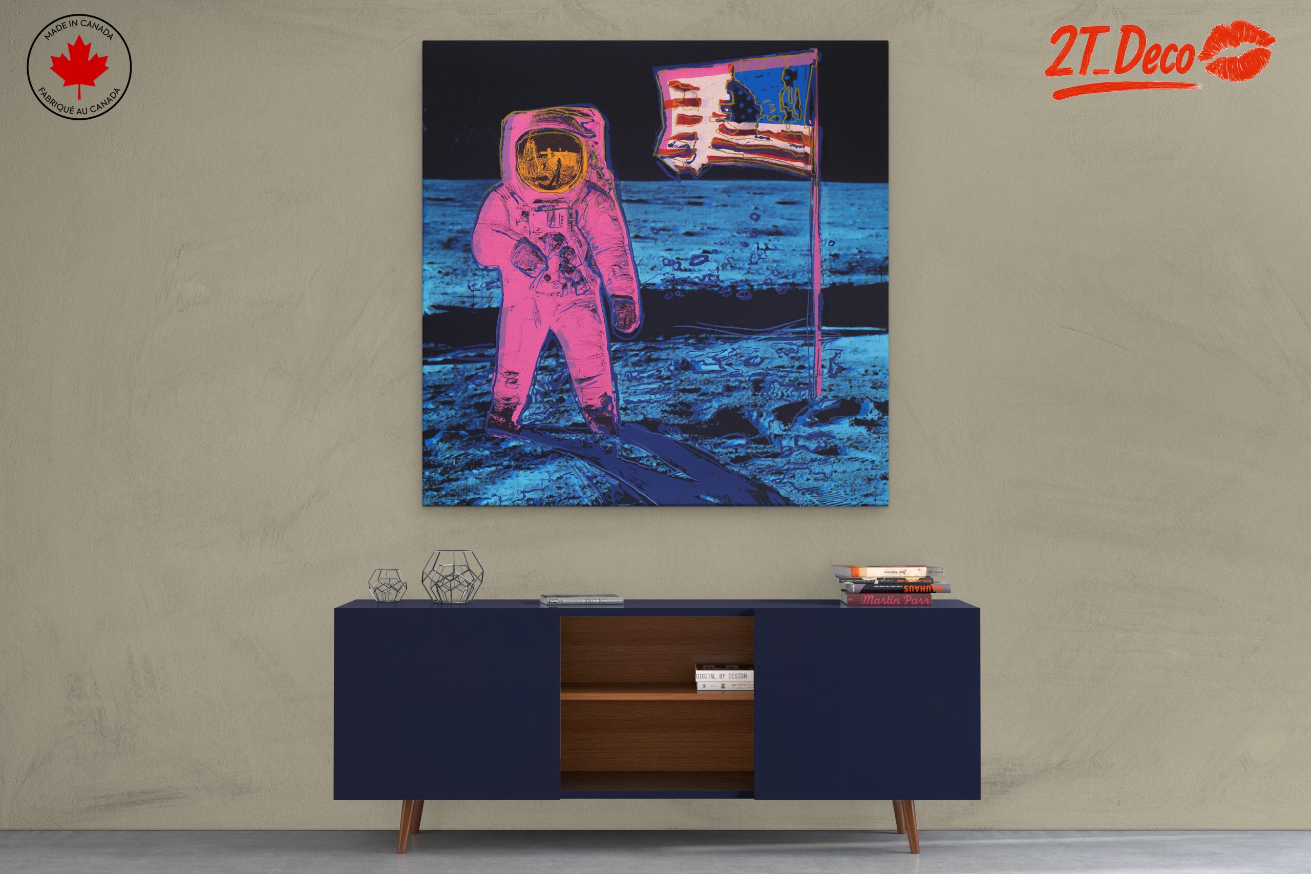 Stylized Astronaut in Vibrant Colors - Image 3