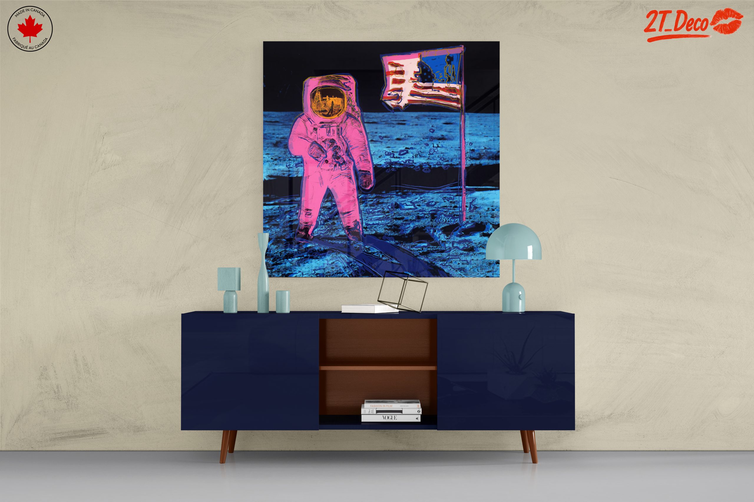 Stylized Astronaut in Vibrant Colors - Image 8