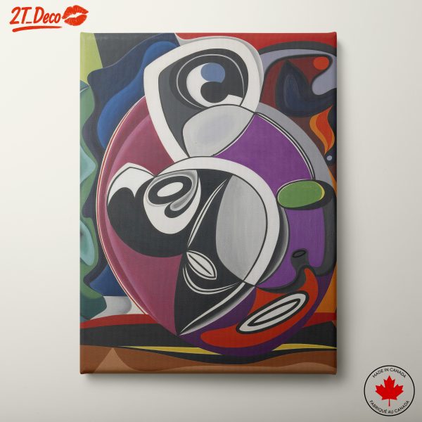 Vibrant Abstract Composition with Bold Shapes