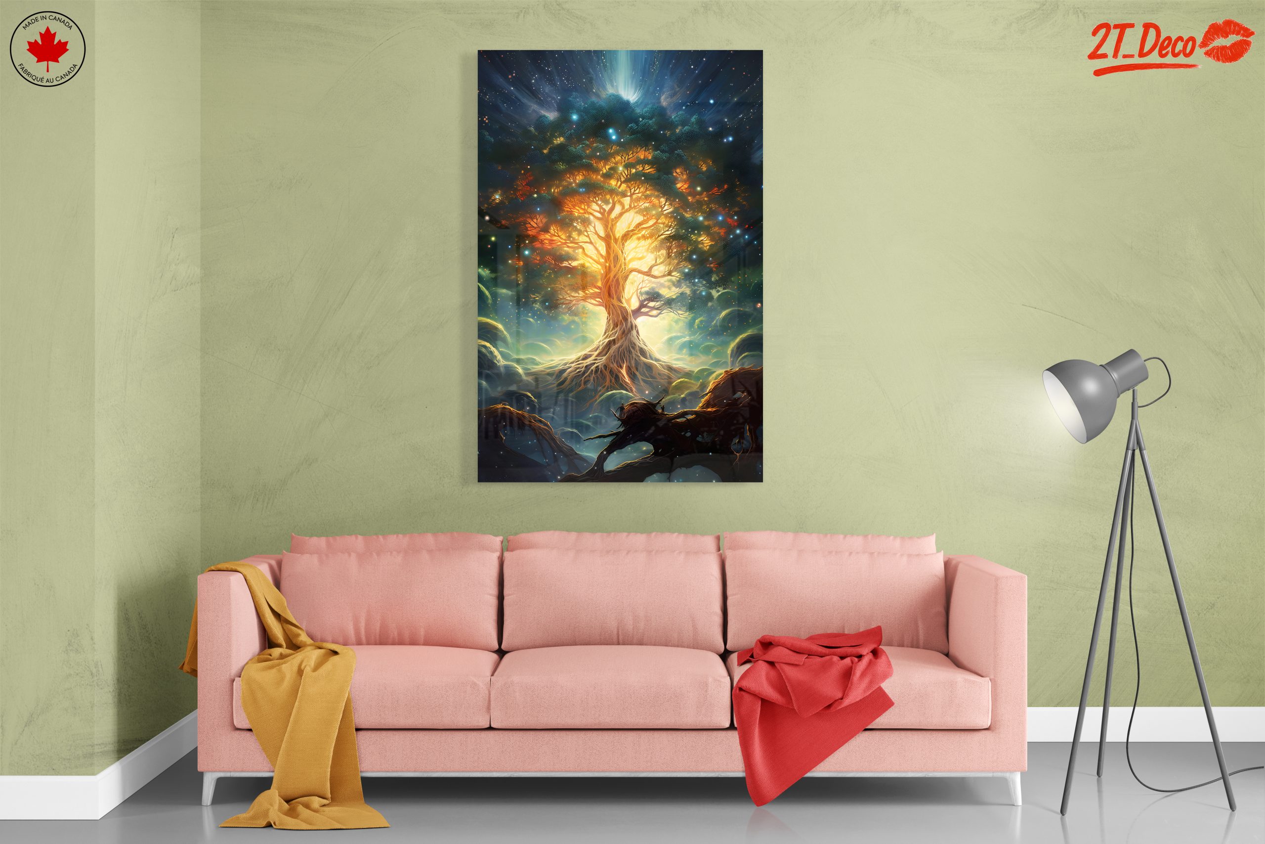 Mystical Tree Spirit in Cosmic Landscape - Image 7