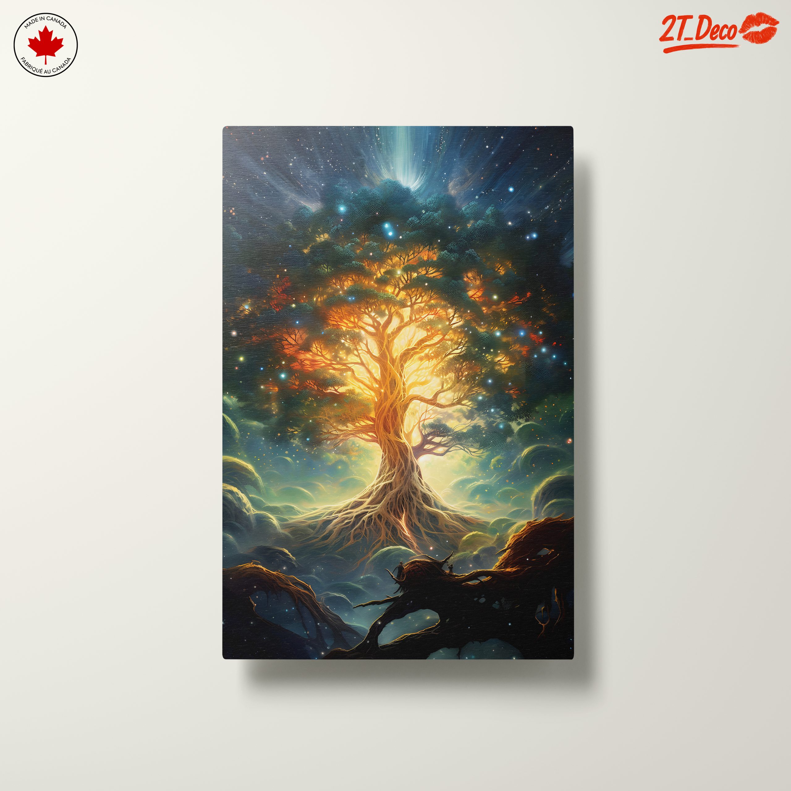 Mystical Tree Spirit in Cosmic Landscape - Image 10
