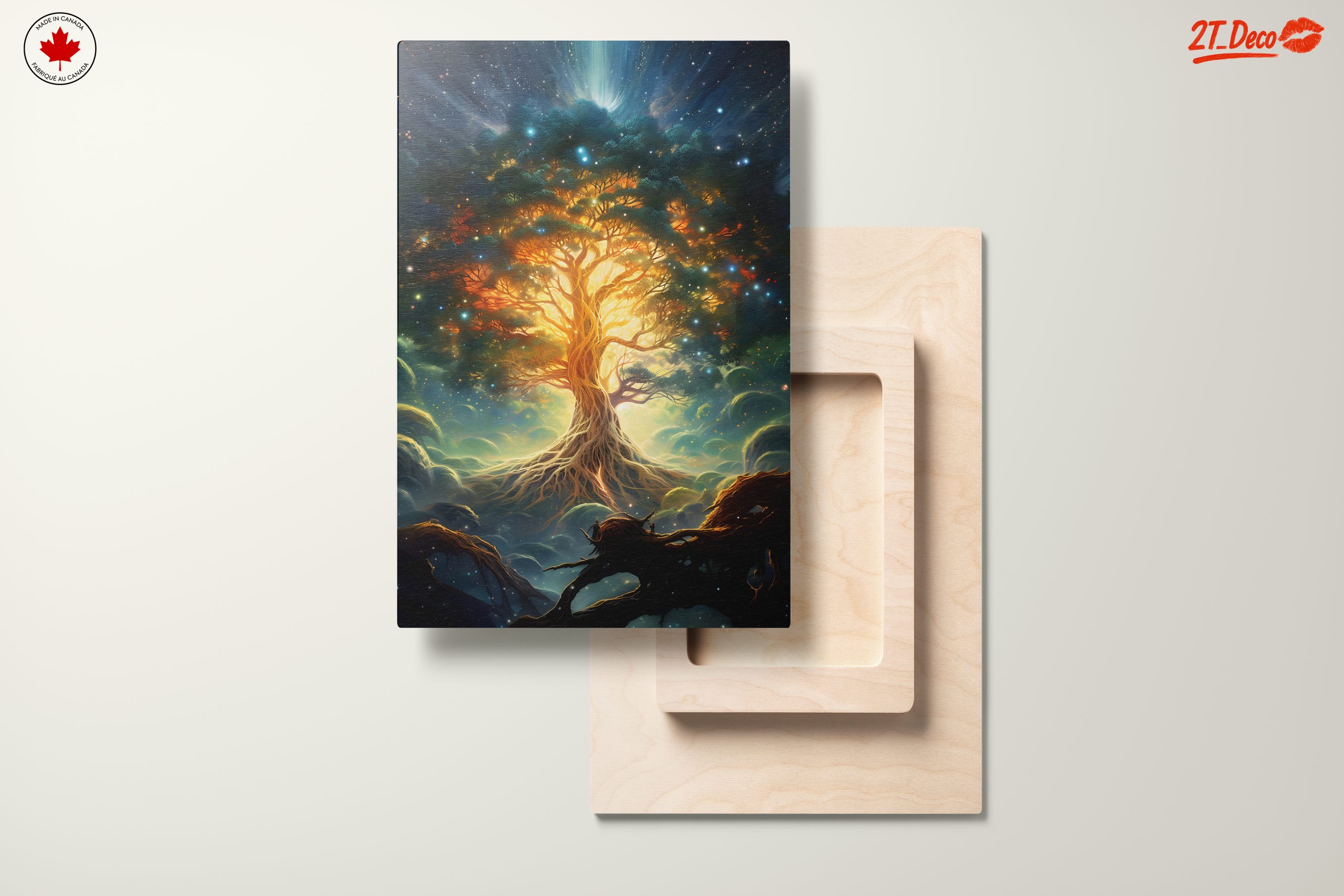 Mystical Tree Spirit in Cosmic Landscape - Image 11