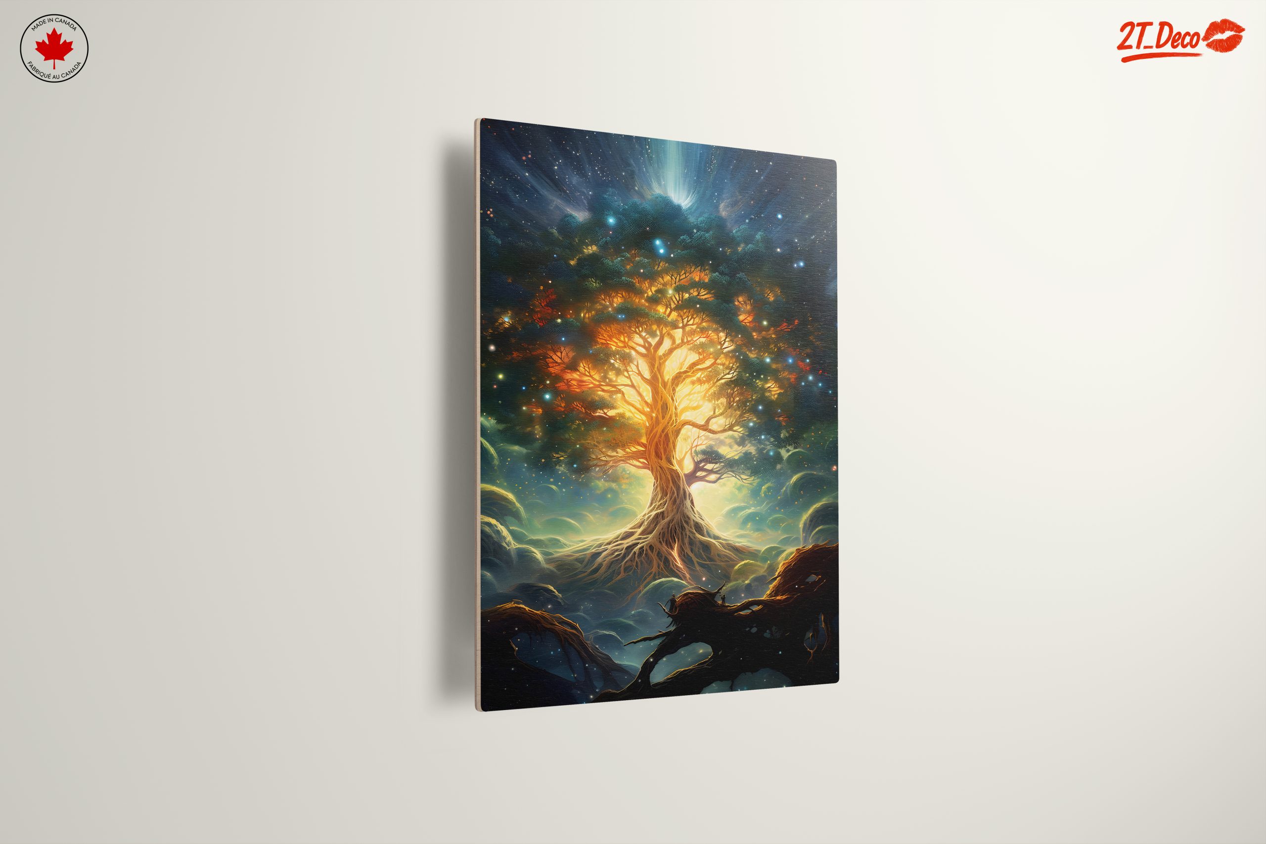 Mystical Tree Spirit in Cosmic Landscape - Image 13