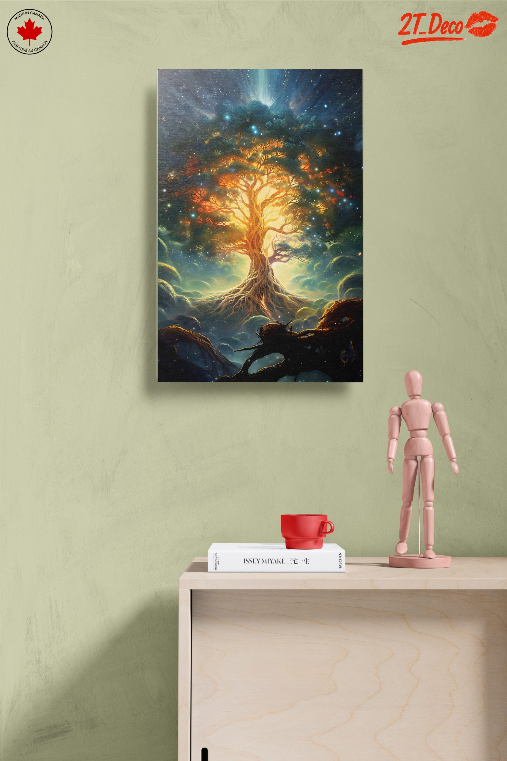 Mystical Tree Spirit in Cosmic Landscape - Image 14