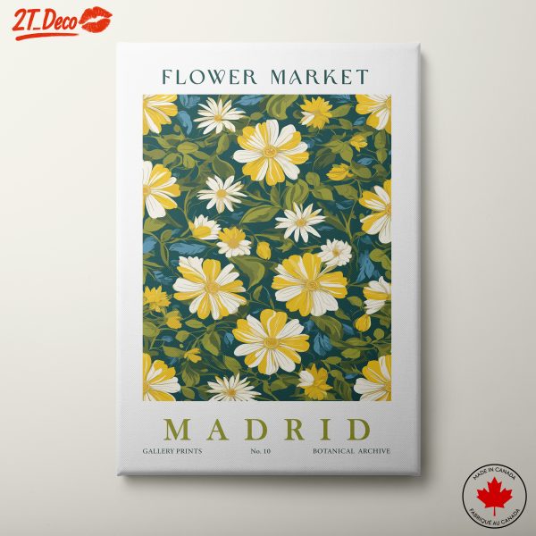 Flower Market Art Inspired by Madrid