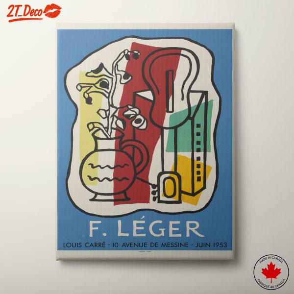 Colorful Abstract Figure Art by Fernand LΓ©ger