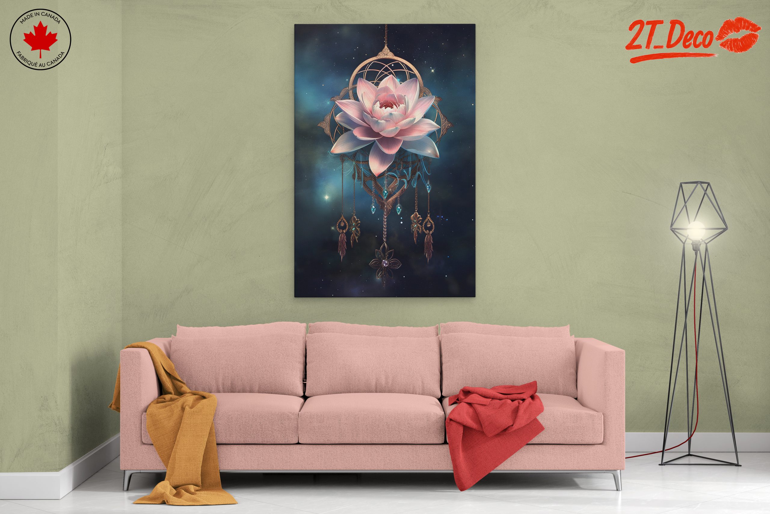 Stunning Celestial Lotus Flower Art - Image 2