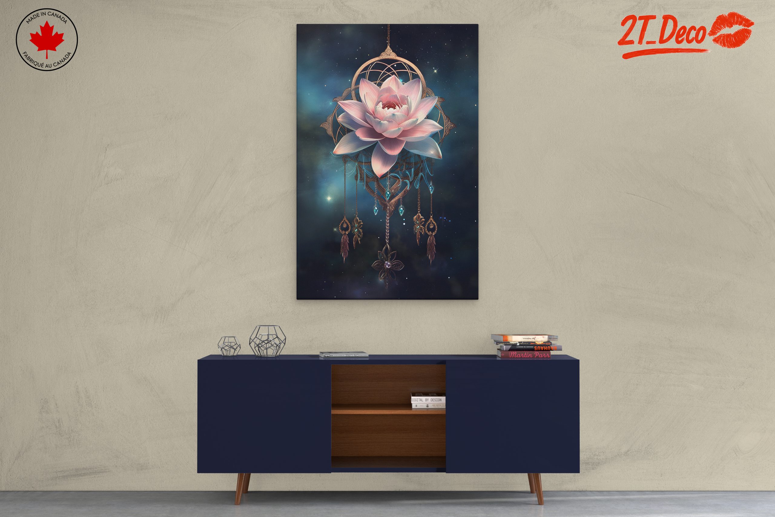 Stunning Celestial Lotus Flower Art - Image 3