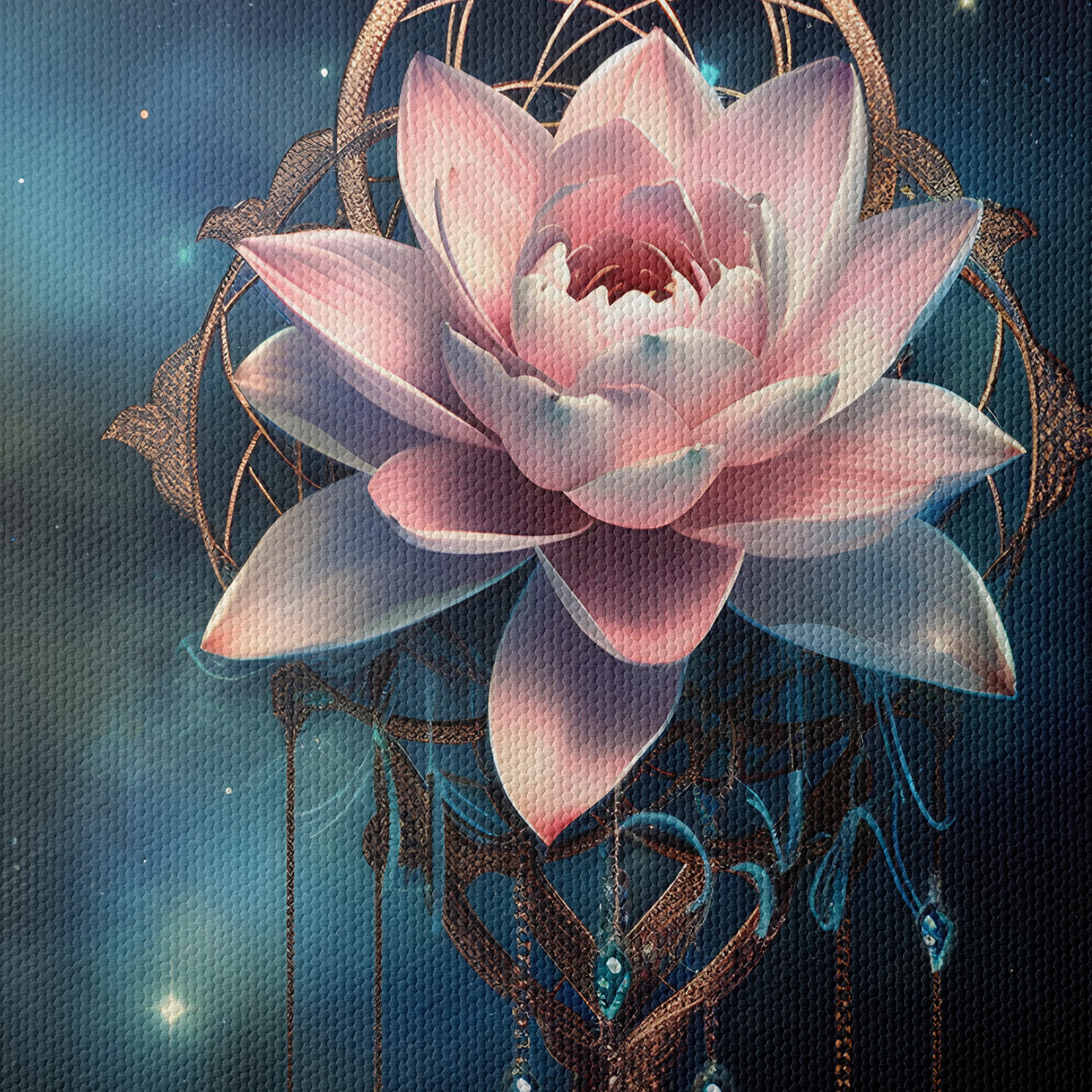 Stunning Celestial Lotus Flower Art - Image 4