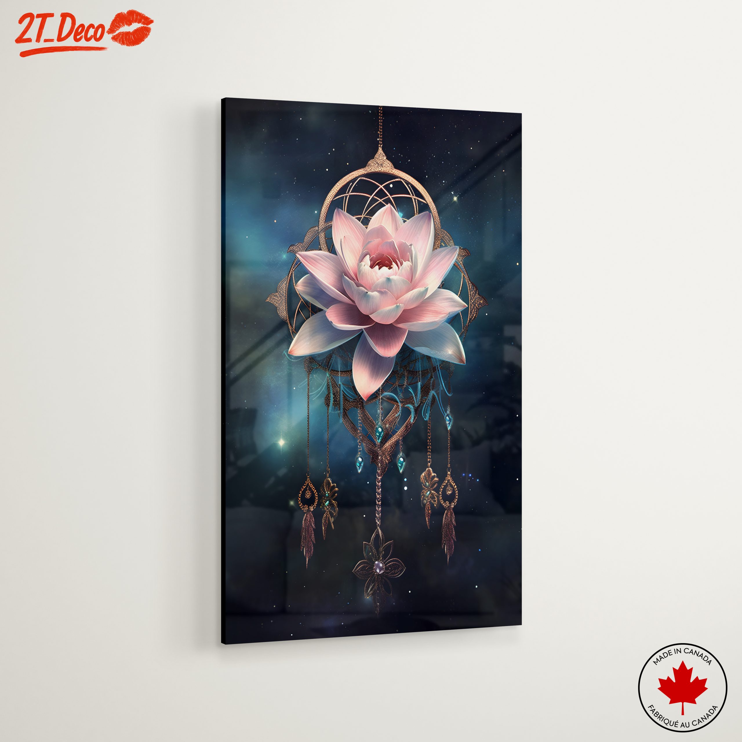 Stunning Celestial Lotus Flower Art - Image 6