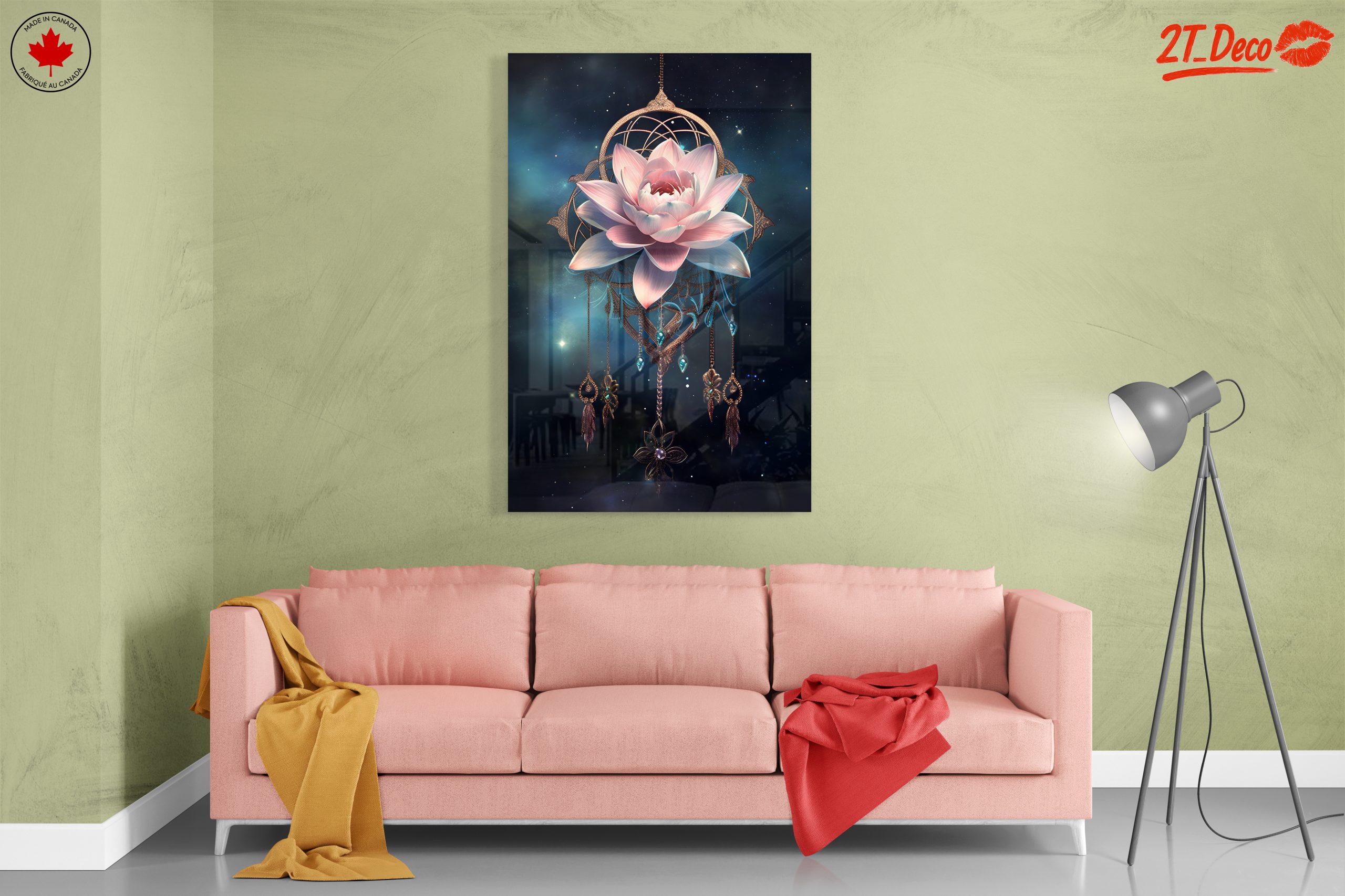 Stunning Celestial Lotus Flower Art - Image 7