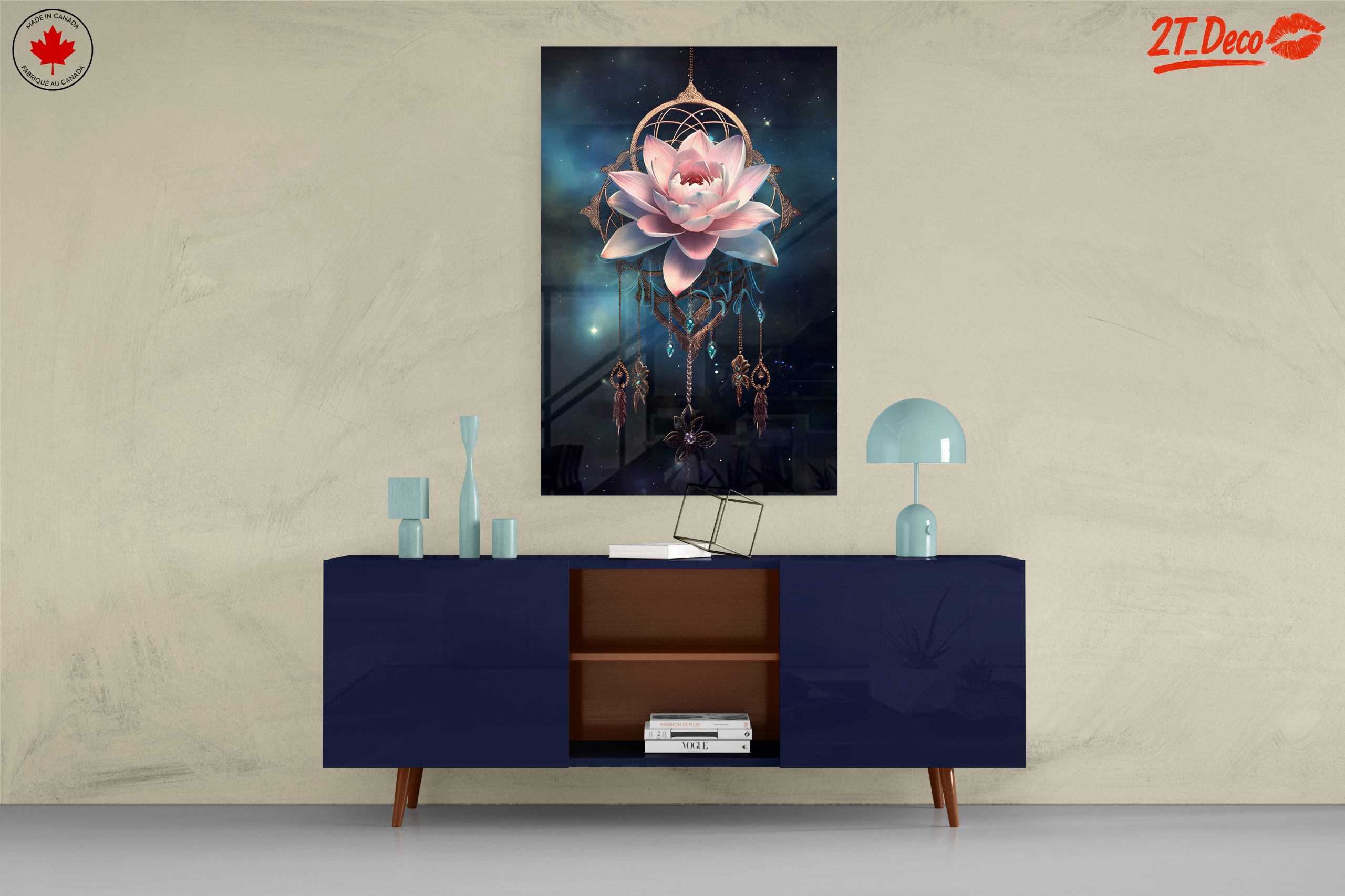 Stunning Celestial Lotus Flower Art - Image 8