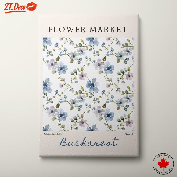 Flower Market Bouquet Wall Art Design