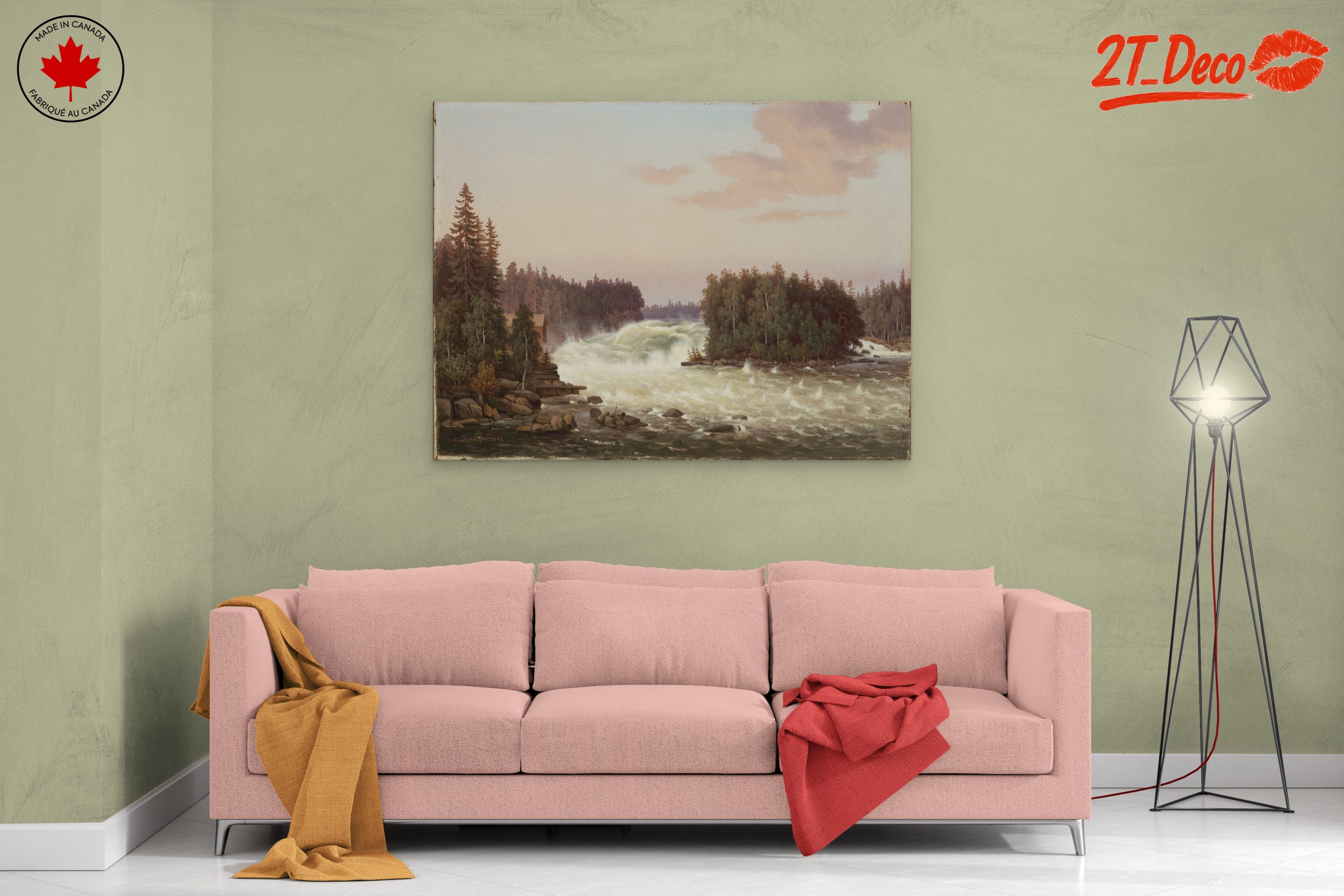 Majestic Waterfall in Lush Forest - Image 2