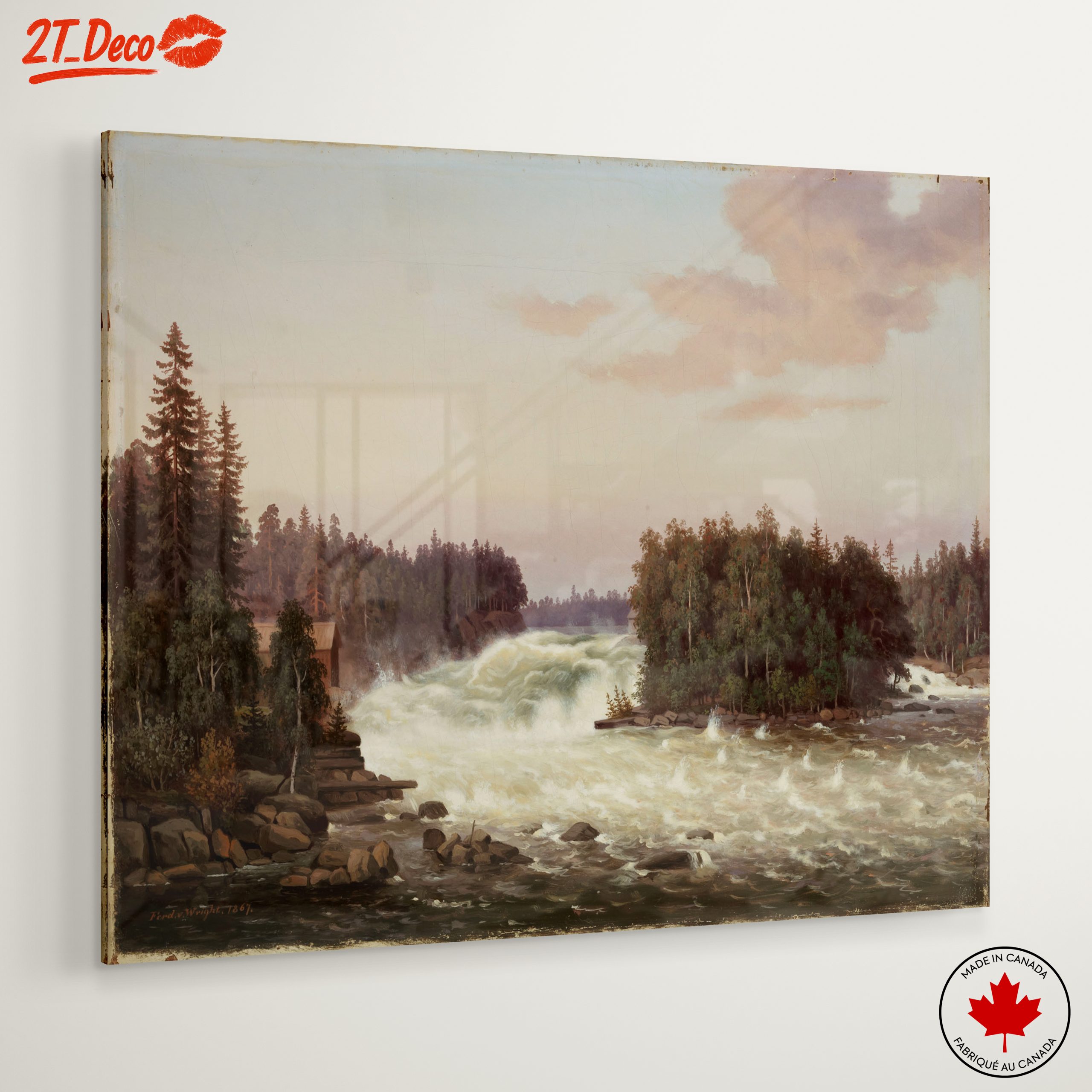 Majestic Waterfall in Lush Forest - Image 6