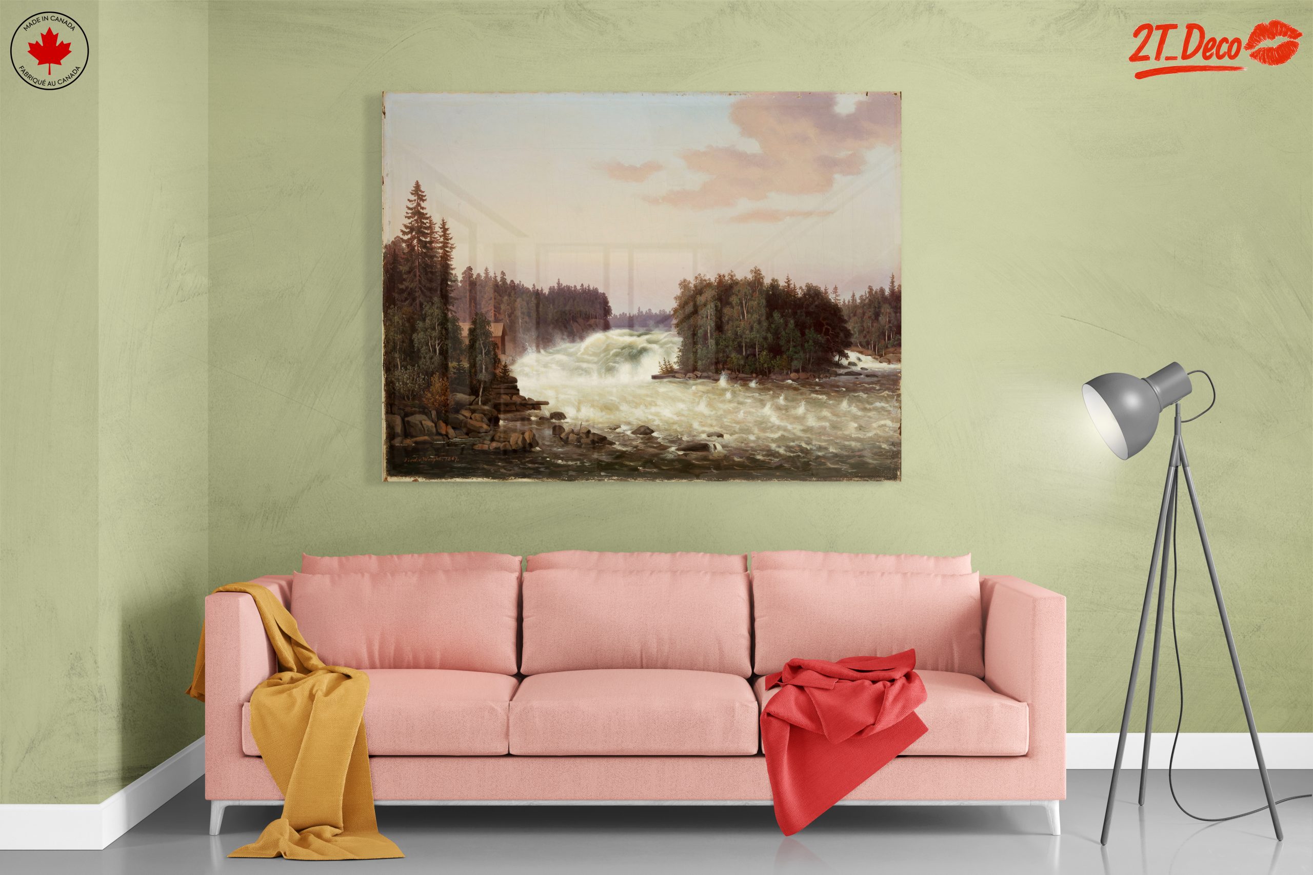 Majestic Waterfall in Lush Forest - Image 7