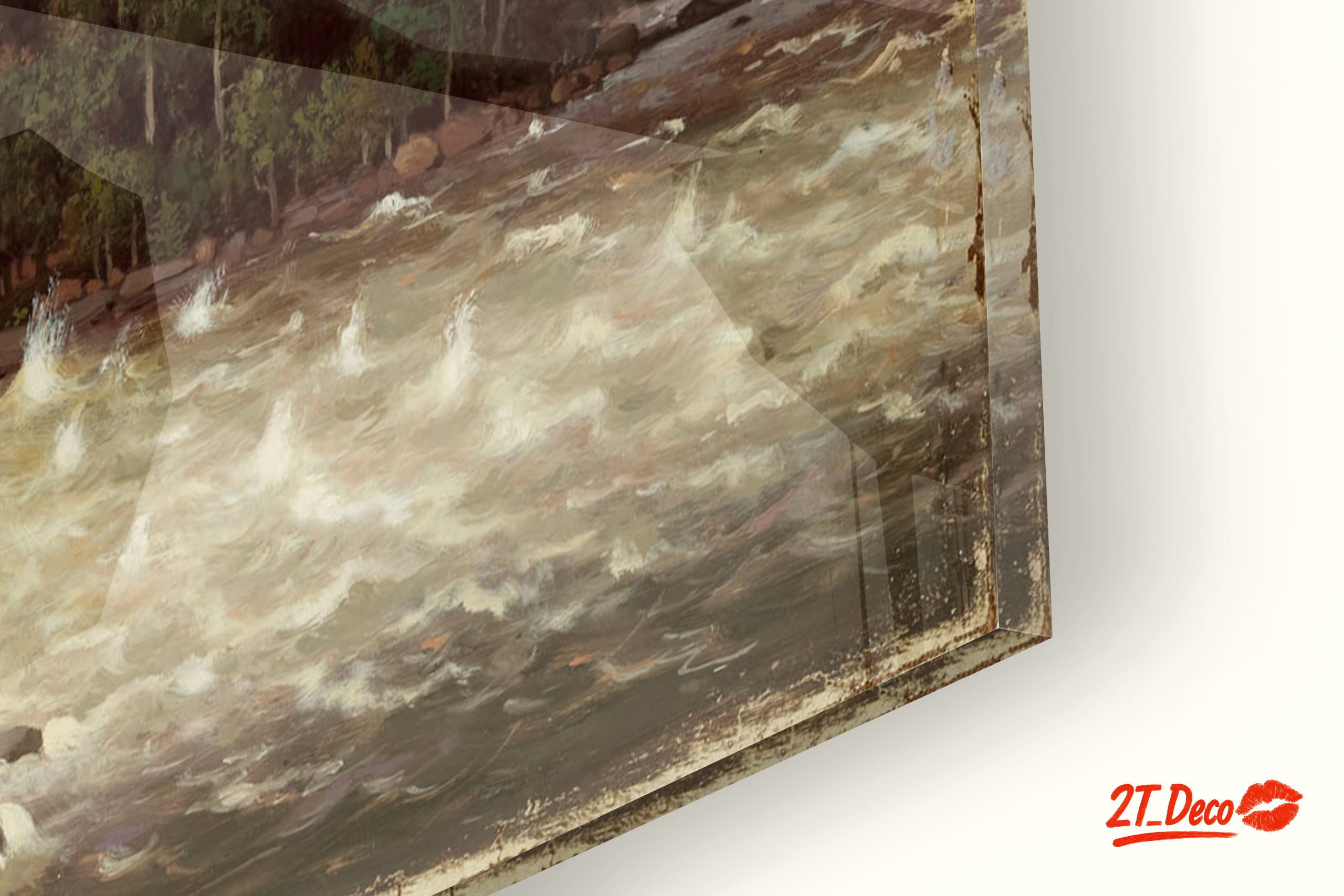 Majestic Waterfall in Lush Forest - Image 9
