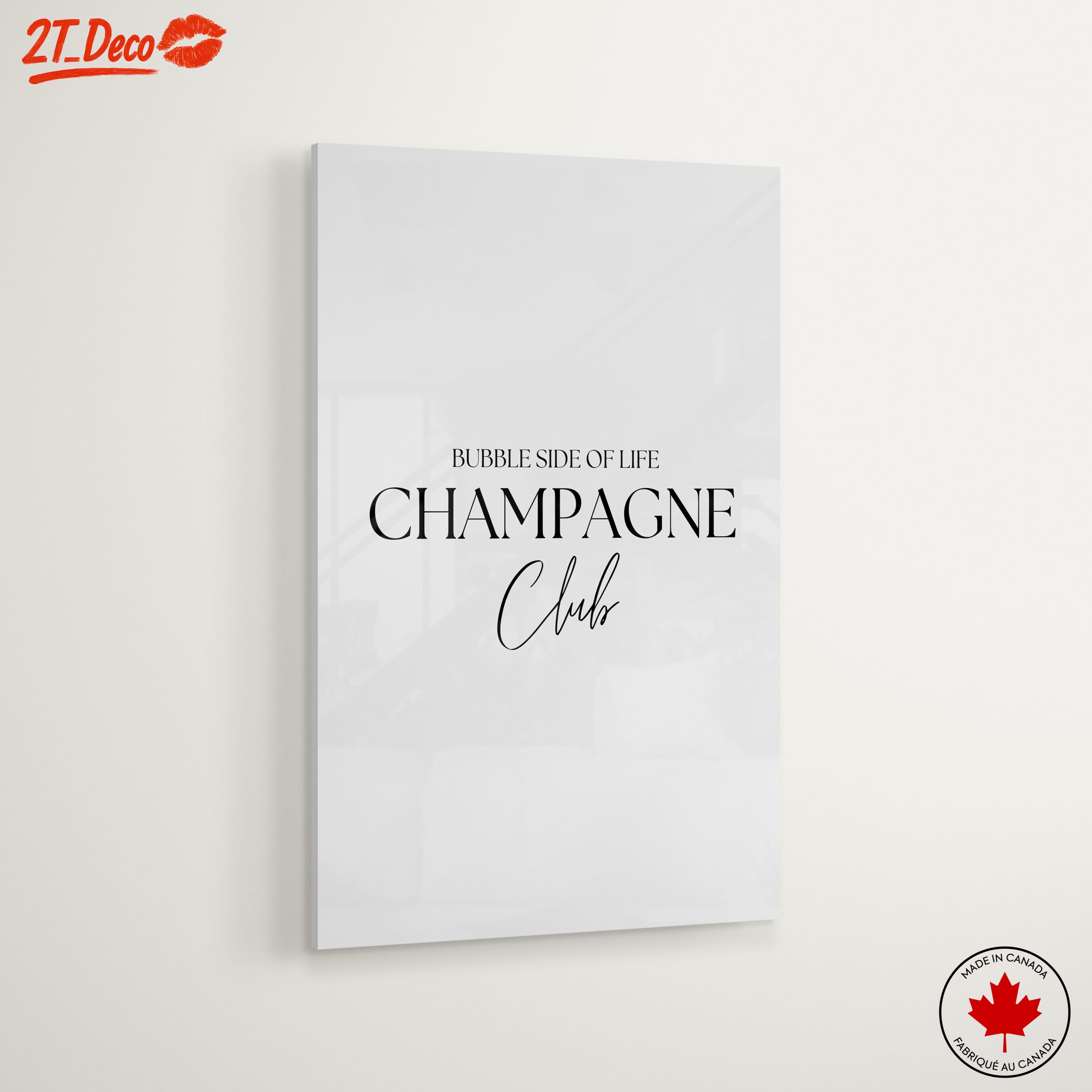 Chic Social Club Champagne Art for Modern Decor - Image 6