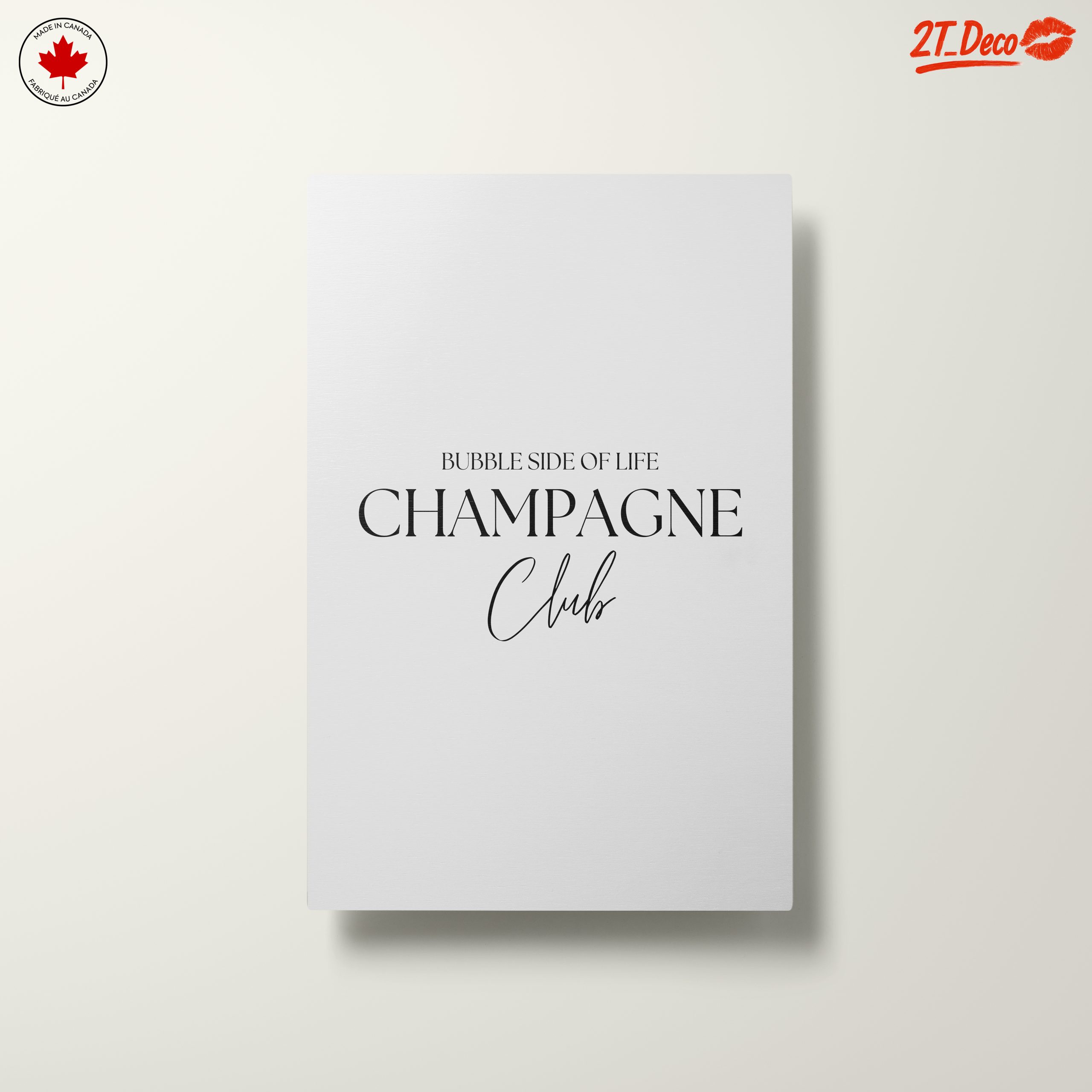 Chic Social Club Champagne Art for Modern Decor - Image 10