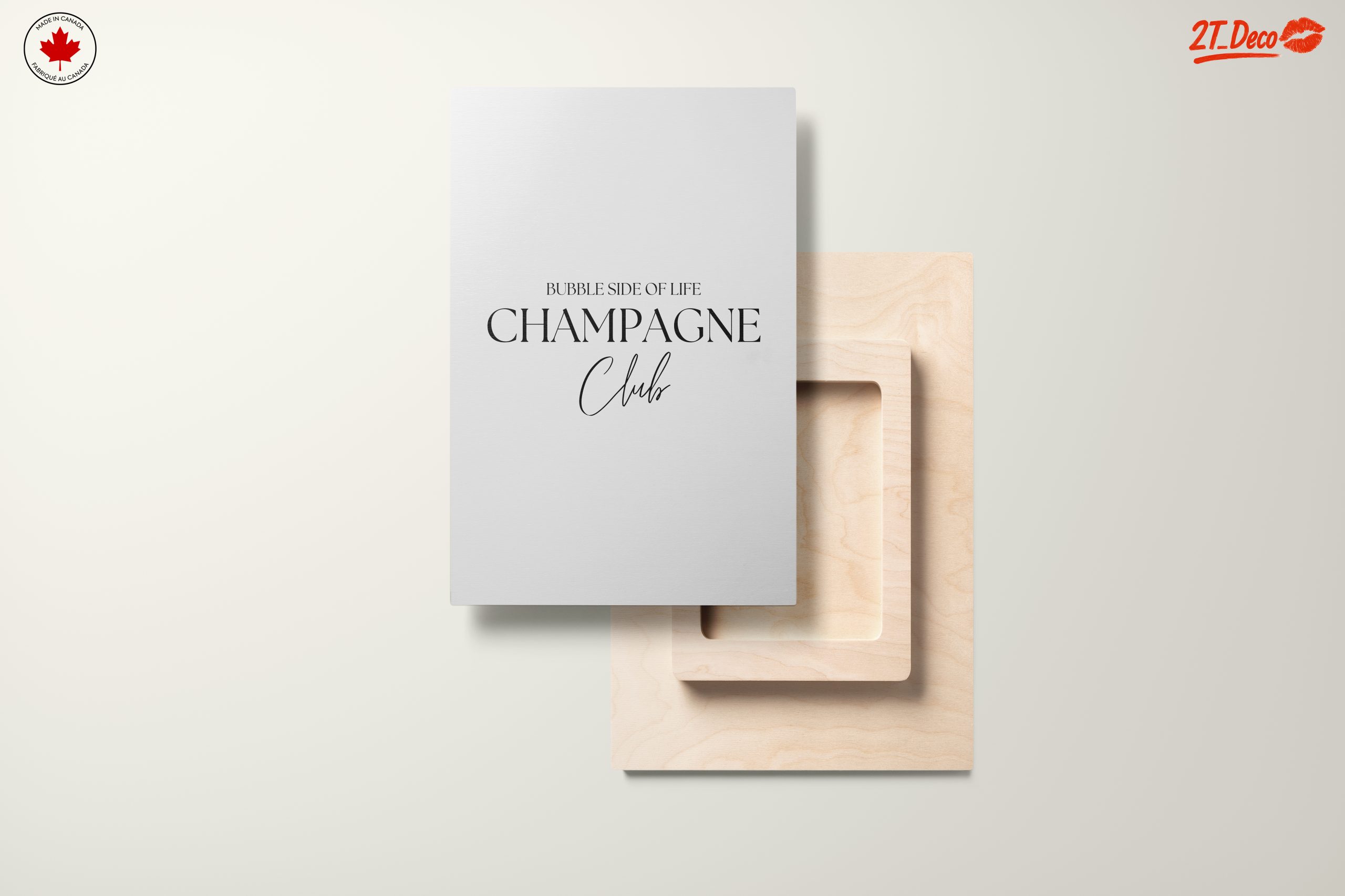 Chic Social Club Champagne Art for Modern Decor - Image 11