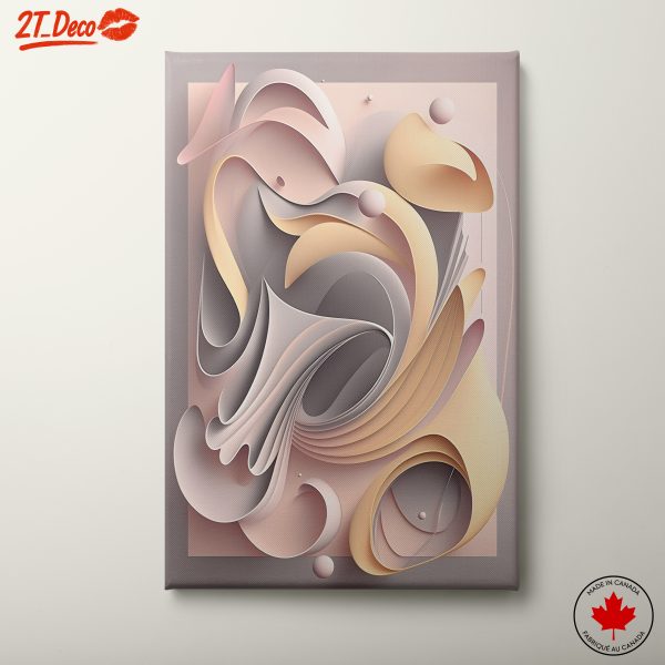 Fluid Abstract Shapes in Soft Colors