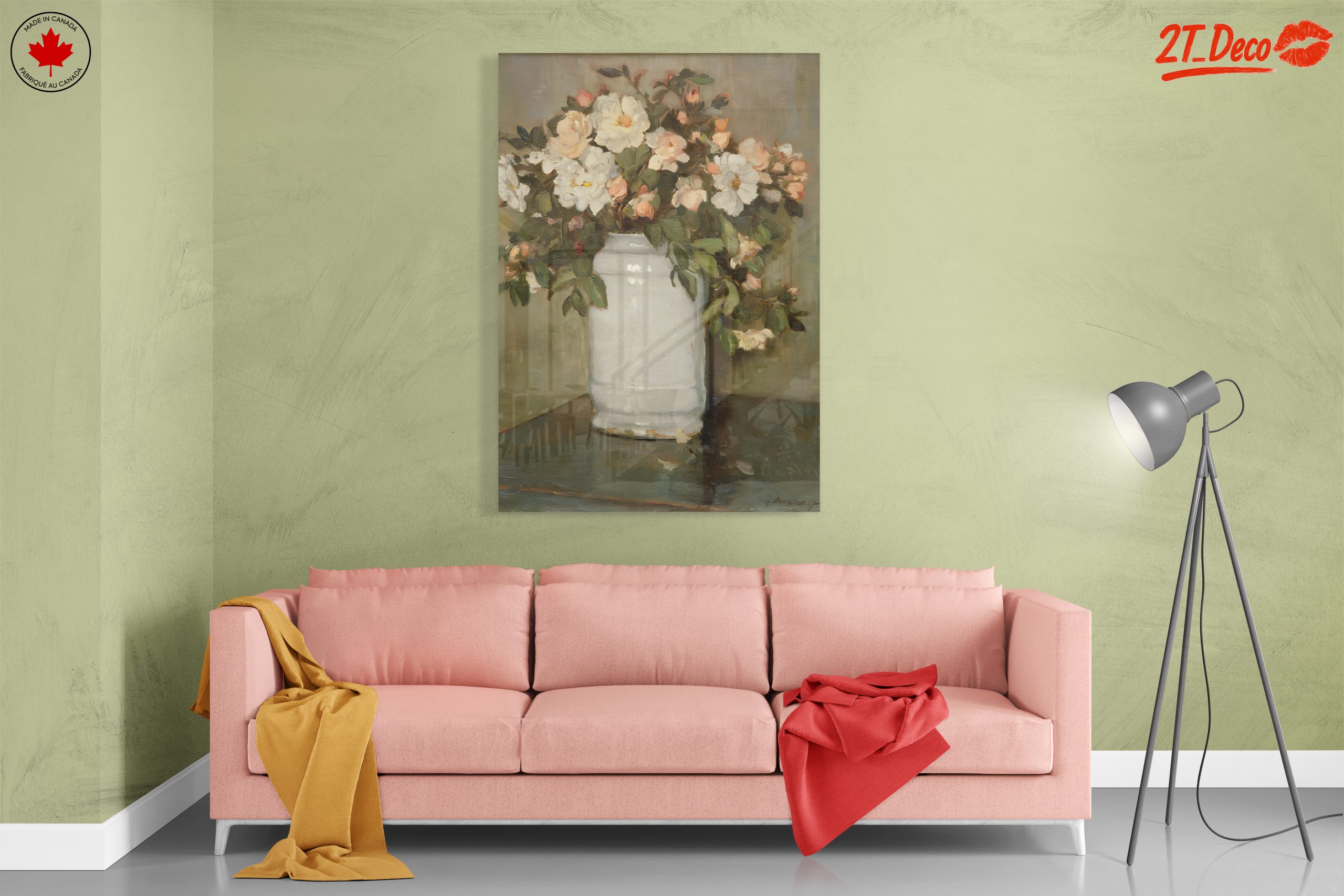 Delicate Floral Arrangement in Vase - Image 7