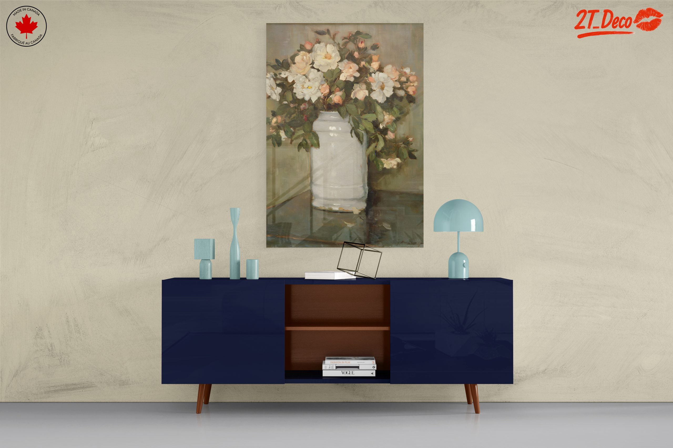 Delicate Floral Arrangement in Vase - Image 8