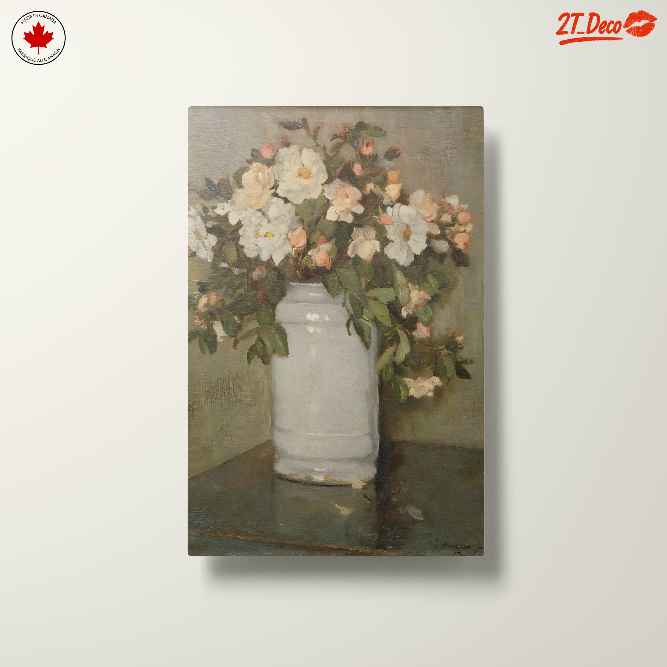 Delicate Floral Arrangement in Vase - Image 10