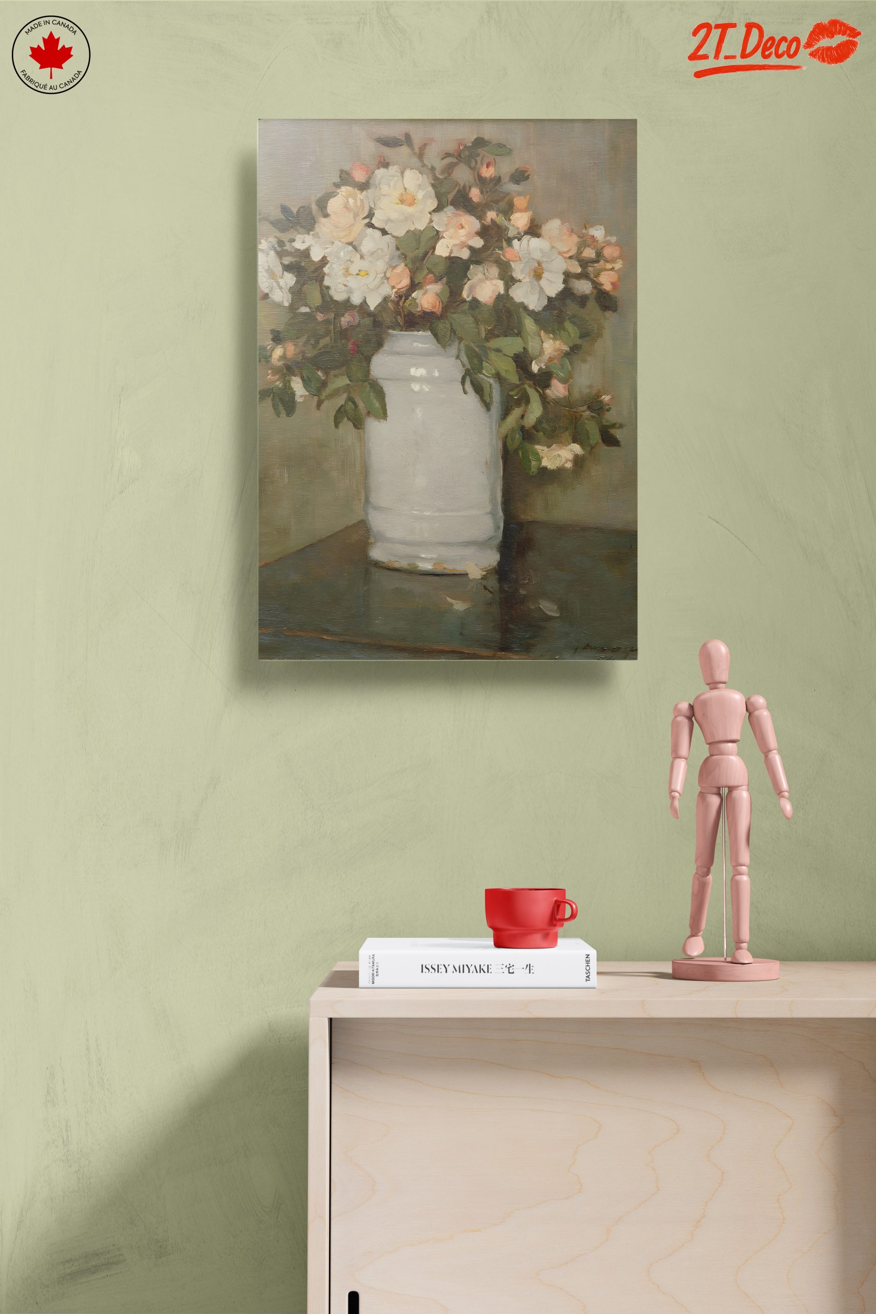 Delicate Floral Arrangement in Vase - Image 14