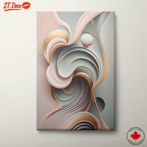 Modern Abstract Swirl Composition