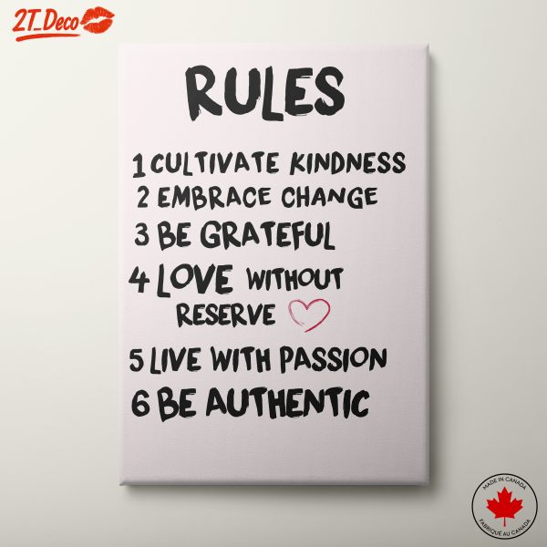 Inspirational Rules For Living Art