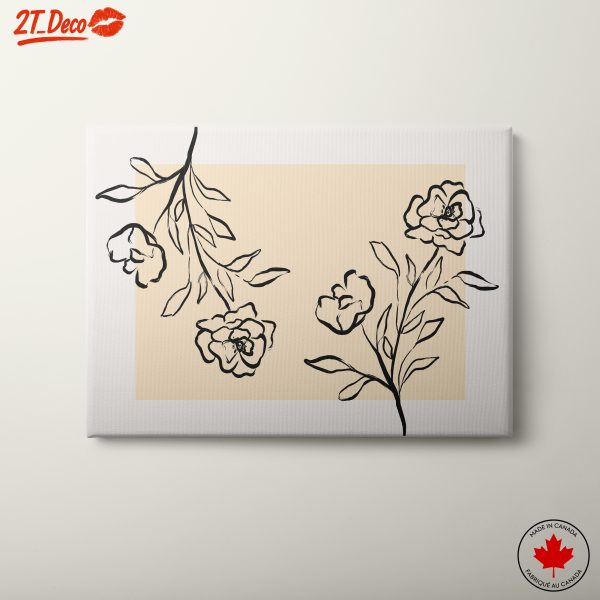 Stylized Floral Artwork for Modern Decor 2