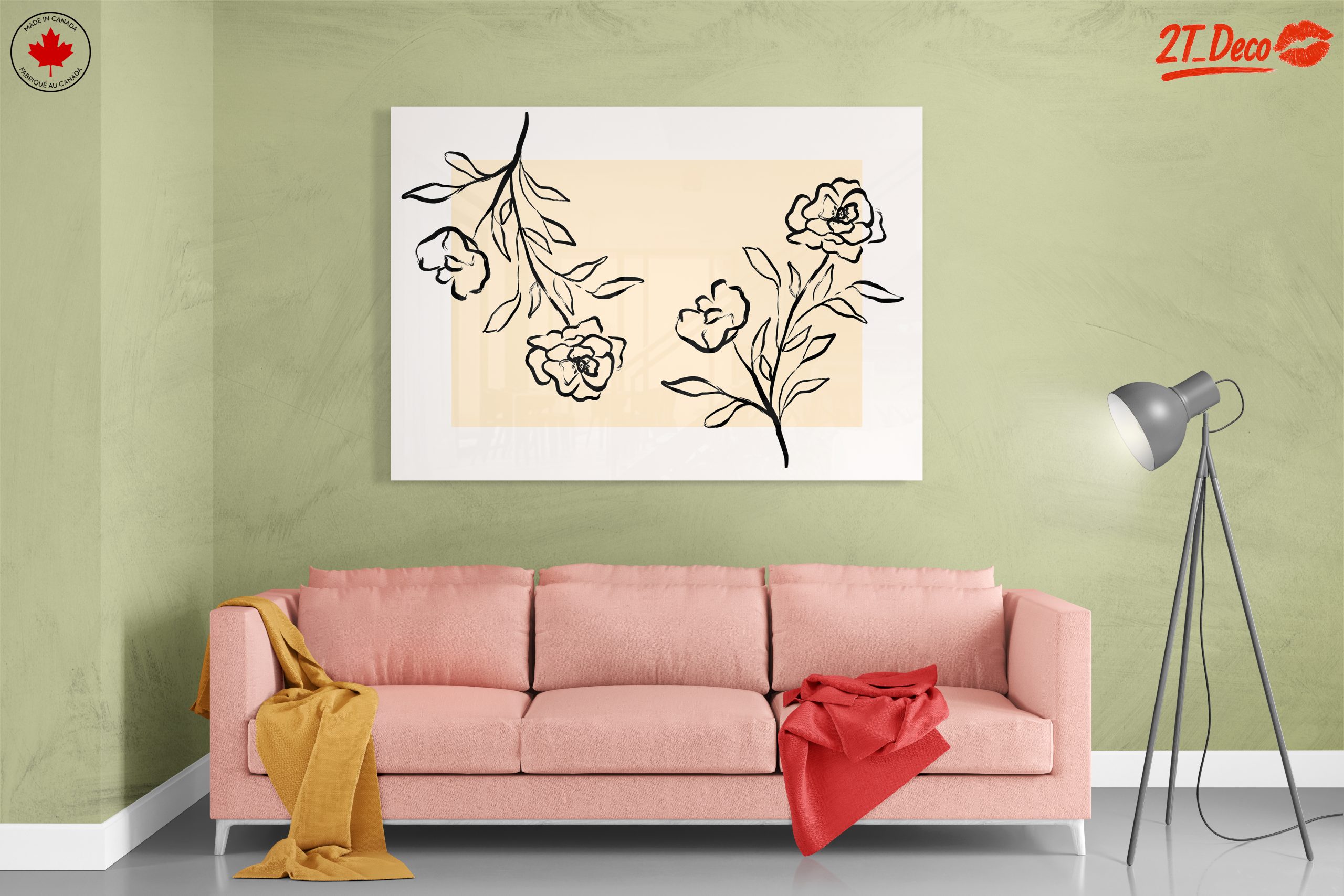 Stylized Floral Artwork for Modern Decor 2 - Image 7