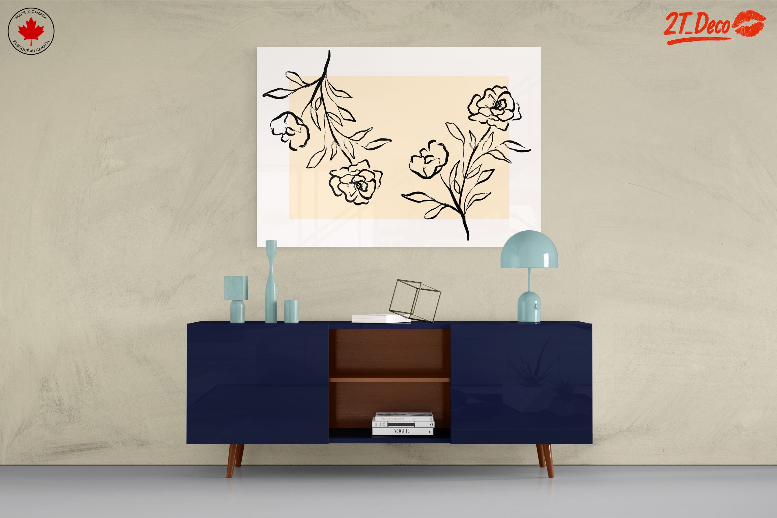 Stylized Floral Artwork for Modern Decor 2 - Image 8